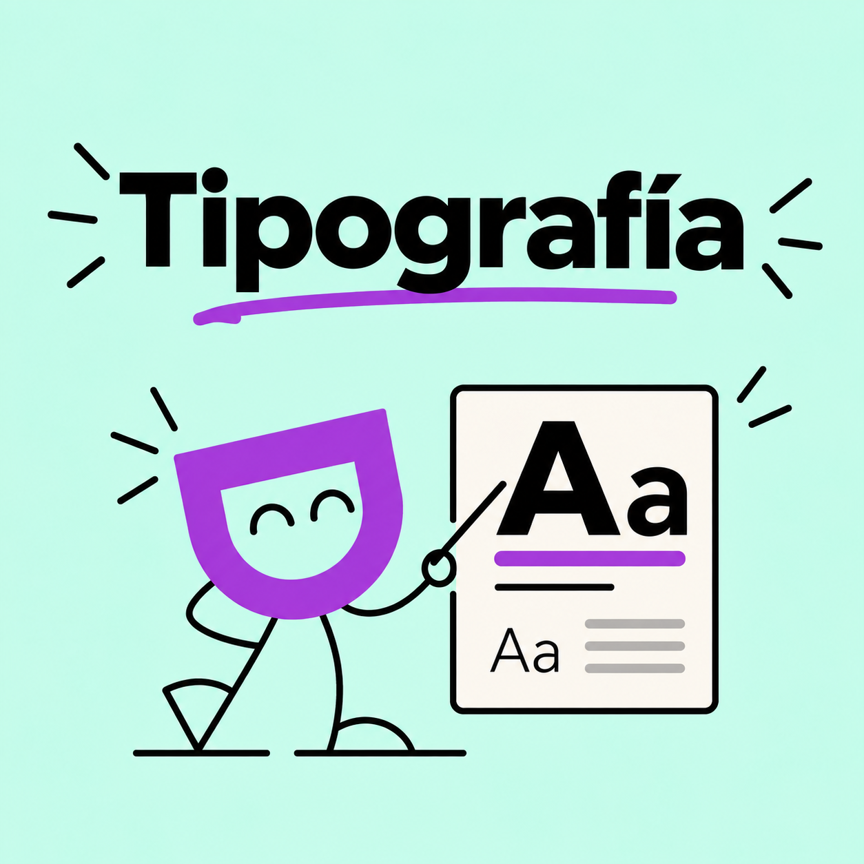 Experimenta con proyectos que convierten letras, palabras y composiciones tipográficas en experiencias de aprendizaje.