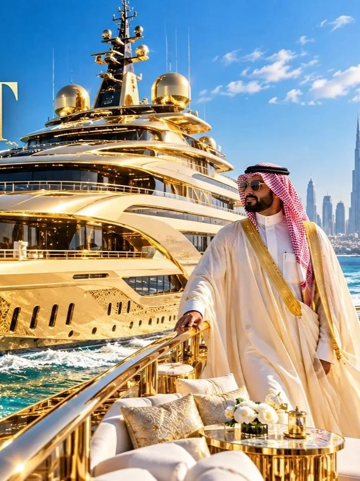 THE $1.1 BILLION GOLD YACHT