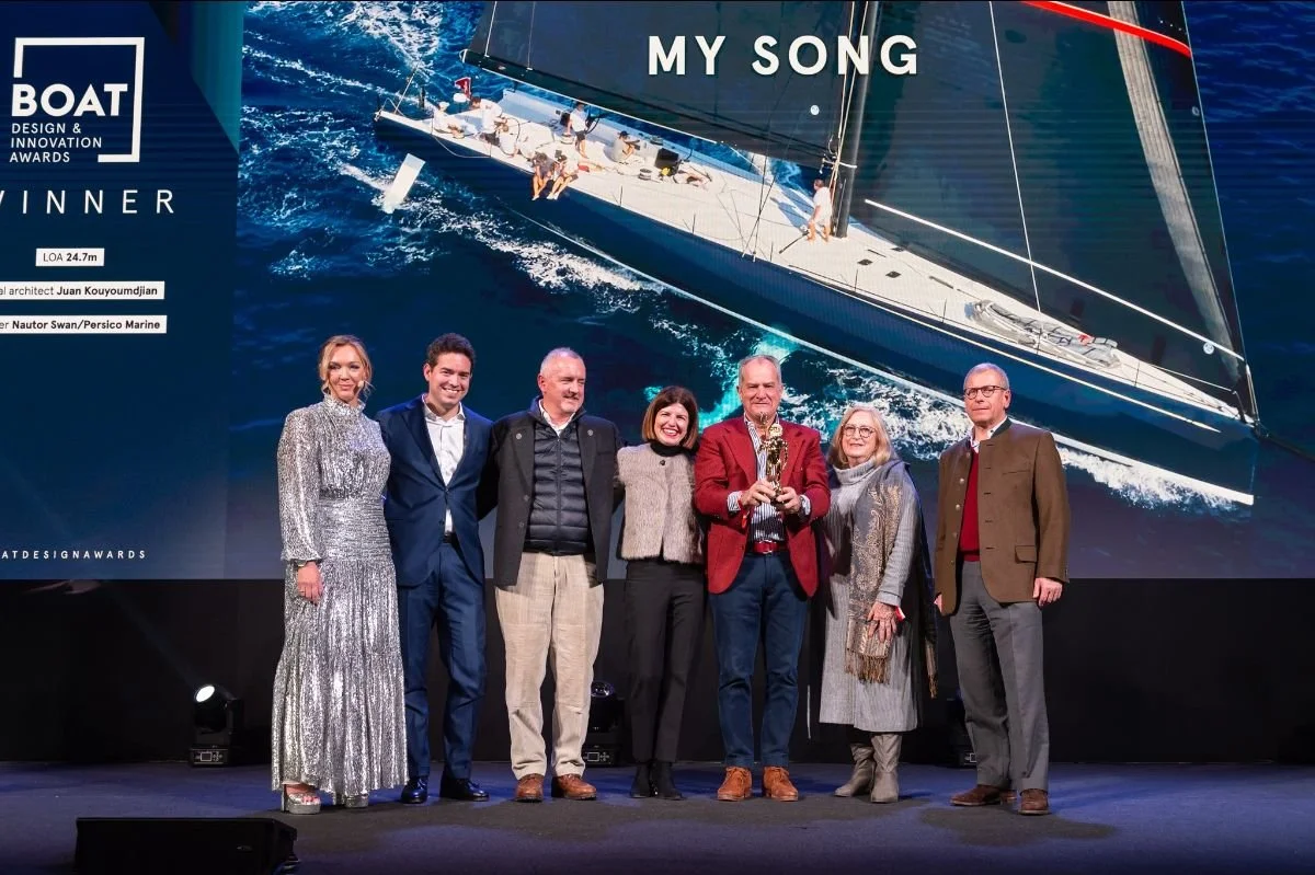 My Song, the new ClubSwan 80, awarded at BOAT International Superyacht Design Festival