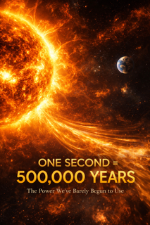 ONE SECOND OF THE SUN COULD POWER EARTH FOR 500,000 YEARS