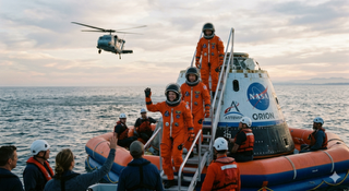 HOME FROM THE EDGE OF HISTORY: ARTEMIS CREW RETURNS AFTER LANDMARK MOON MISSION