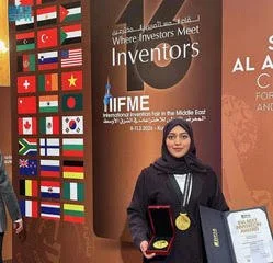 Double Gold Glory: Duaa Nizar Khudry Triumphs at the International Invention Fair in the Middle East