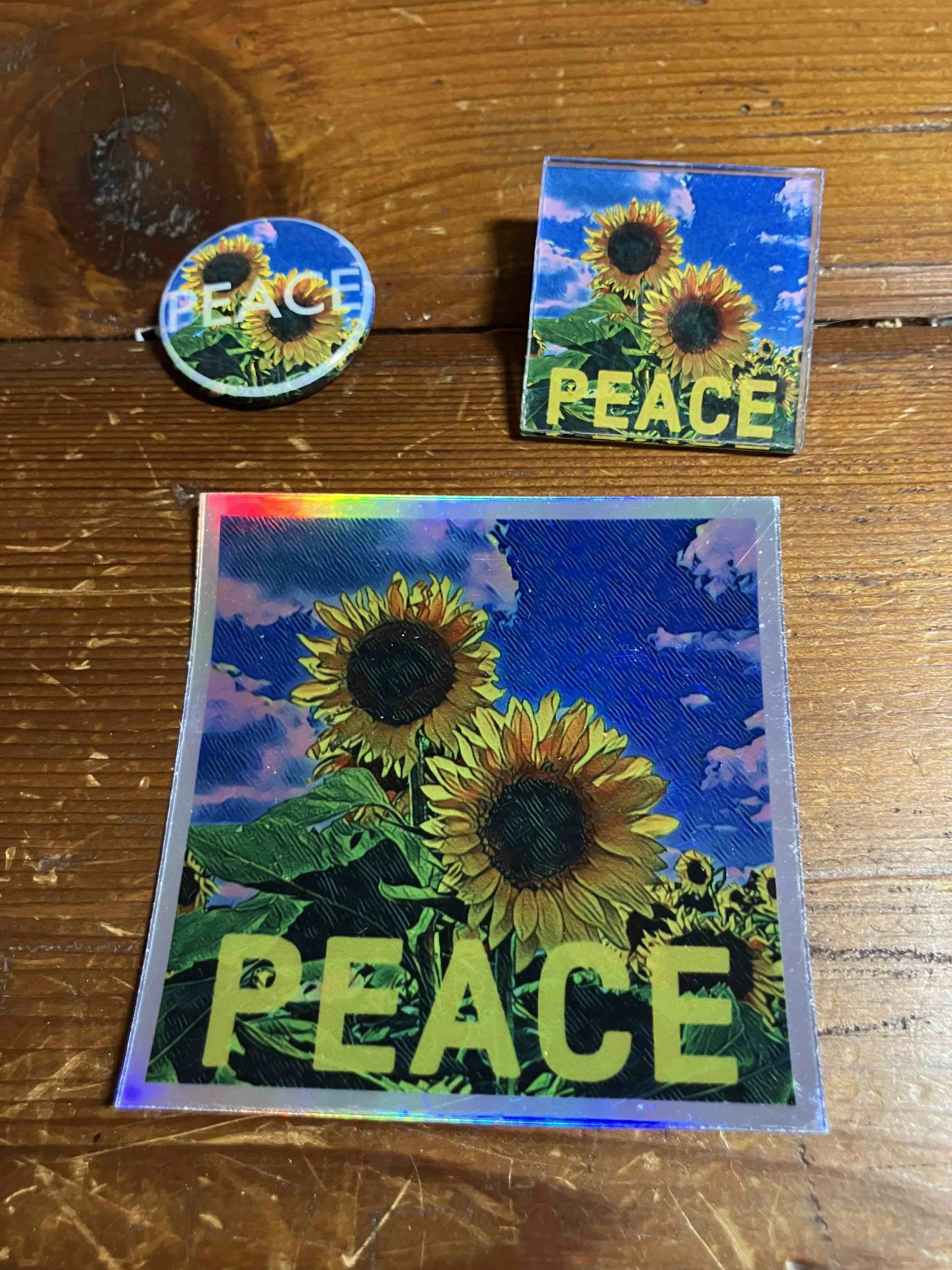 Sunflower sticker magnet button.jpg