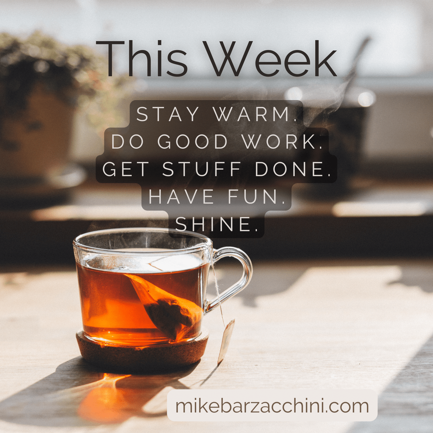 A Wish for Your Week (and Mine, Too) — Mike Barzacchini