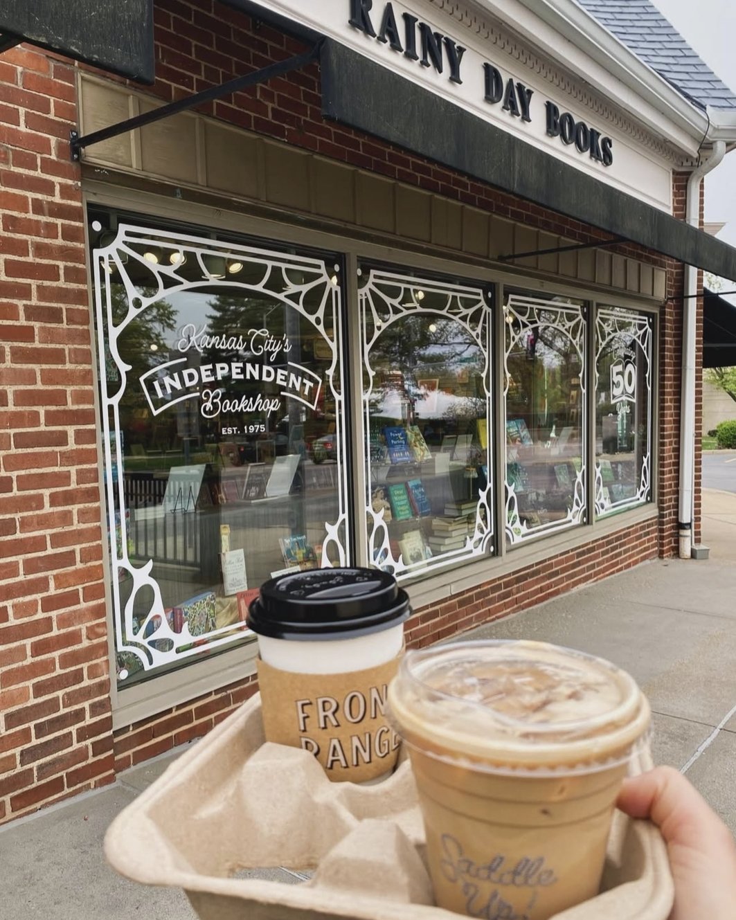 A new book and local coffee makes everything better 🙃 @rainydaybooks + @coffeequeenkc @anna.is.always.reading