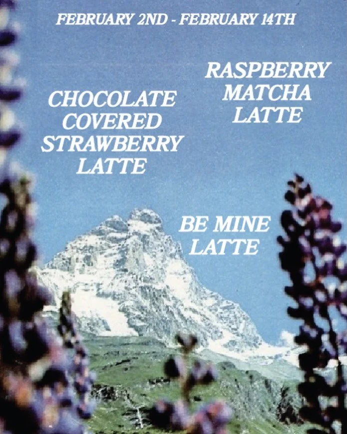 Our Valentine&rsquo;s Drinks are peak😉 available now until 2/14🤍