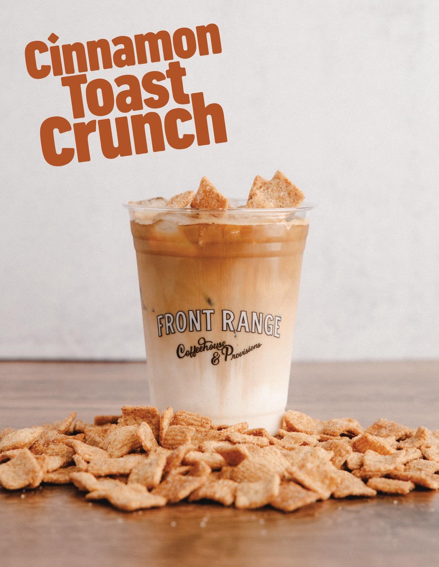 Cozy cinnamon deliciousness😋 New cereal milk latte for April, available on weekends only!!!! &amp; we have regular milk &amp; alternative milk options!