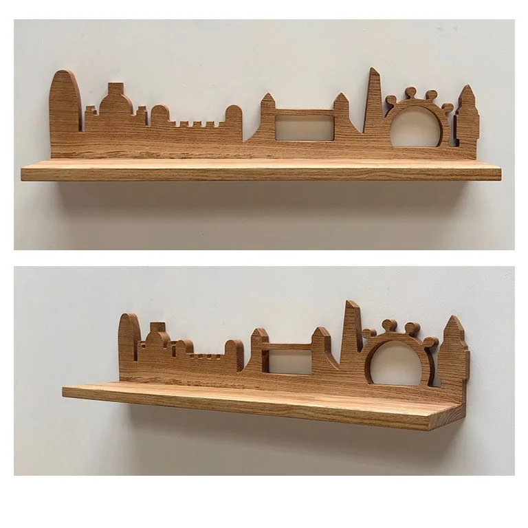 London Skyline Shelf in Oak