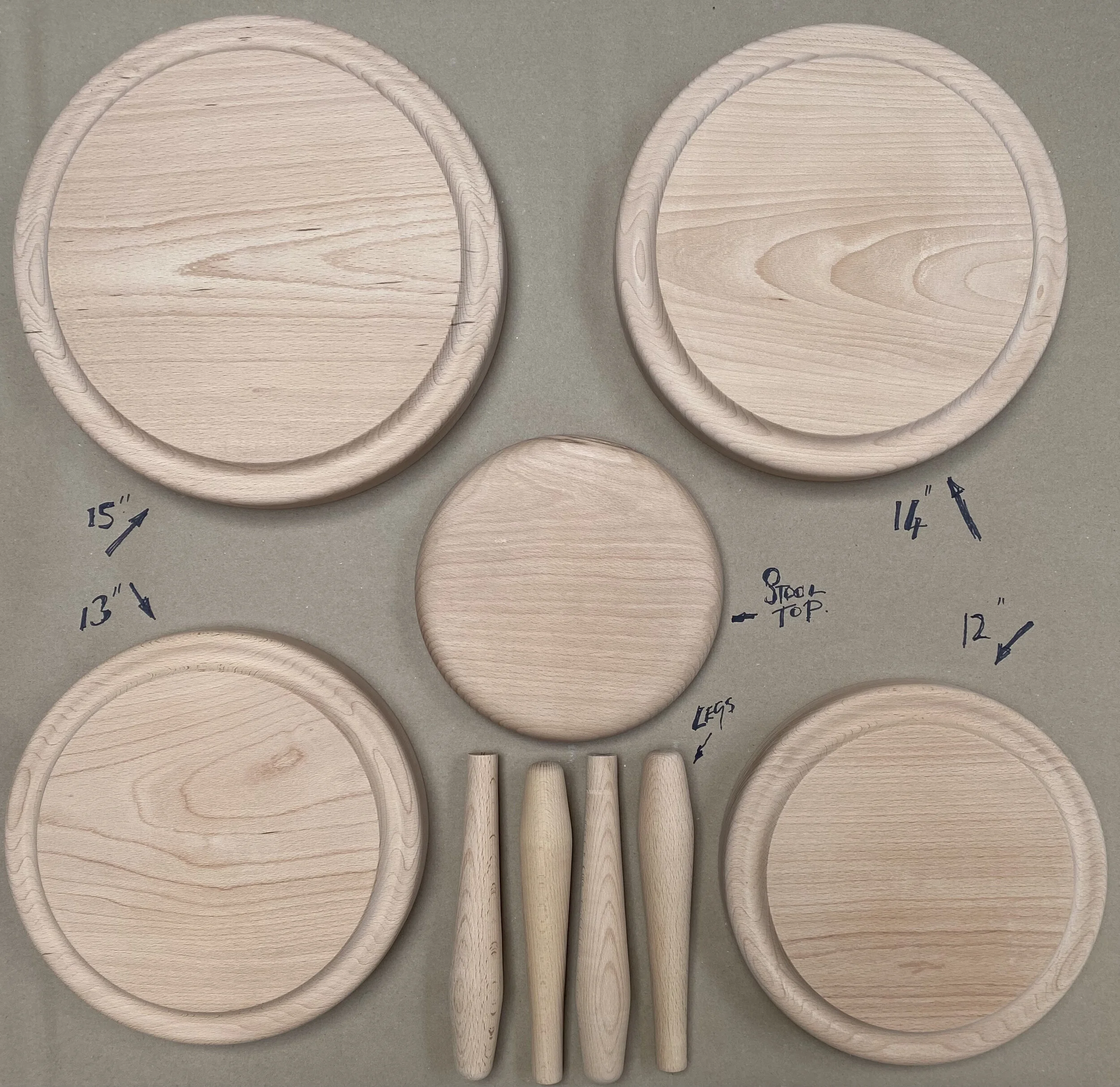 Breadboards + Children’s stools