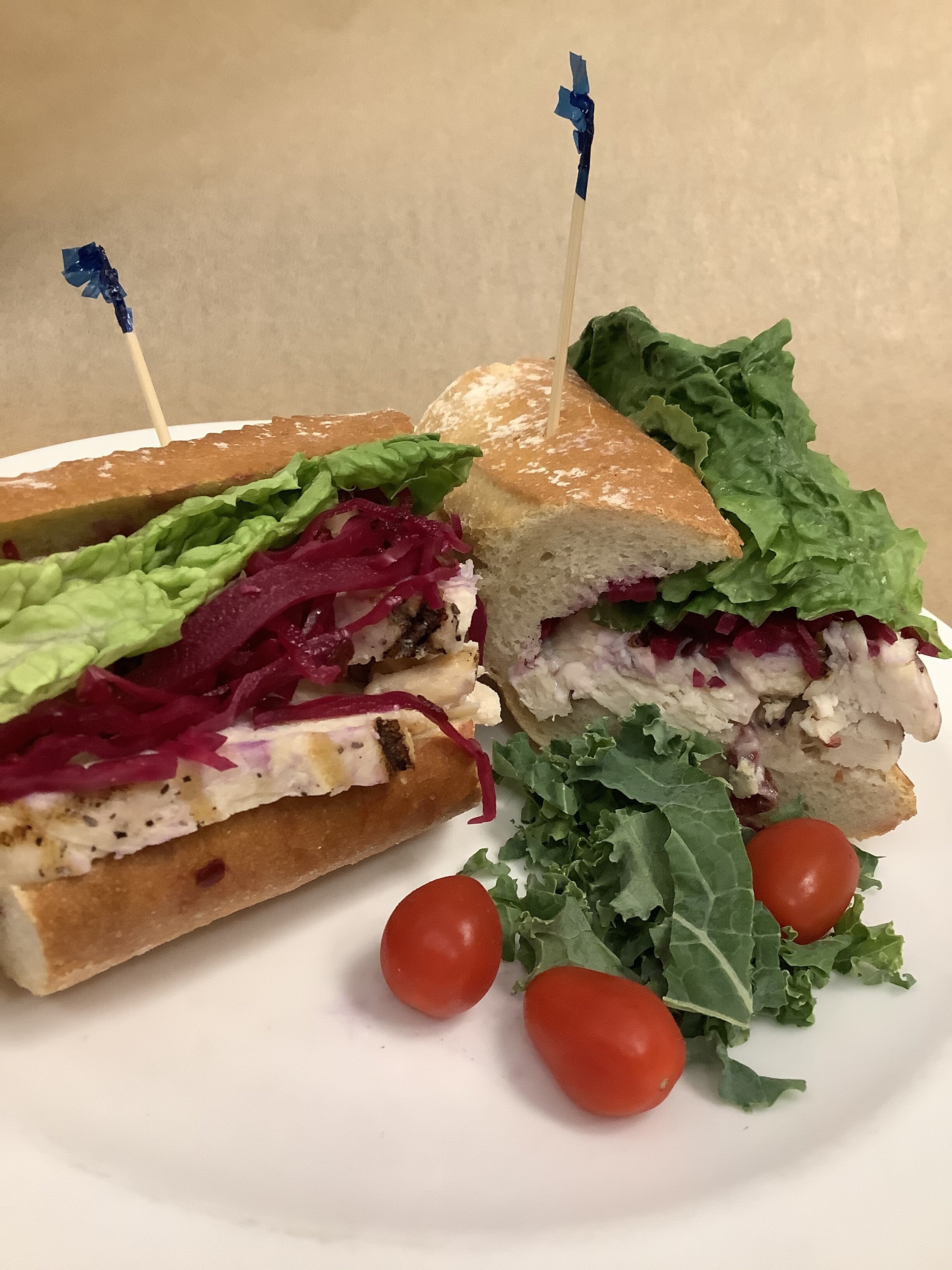 Grilled Chicken on French Baguette