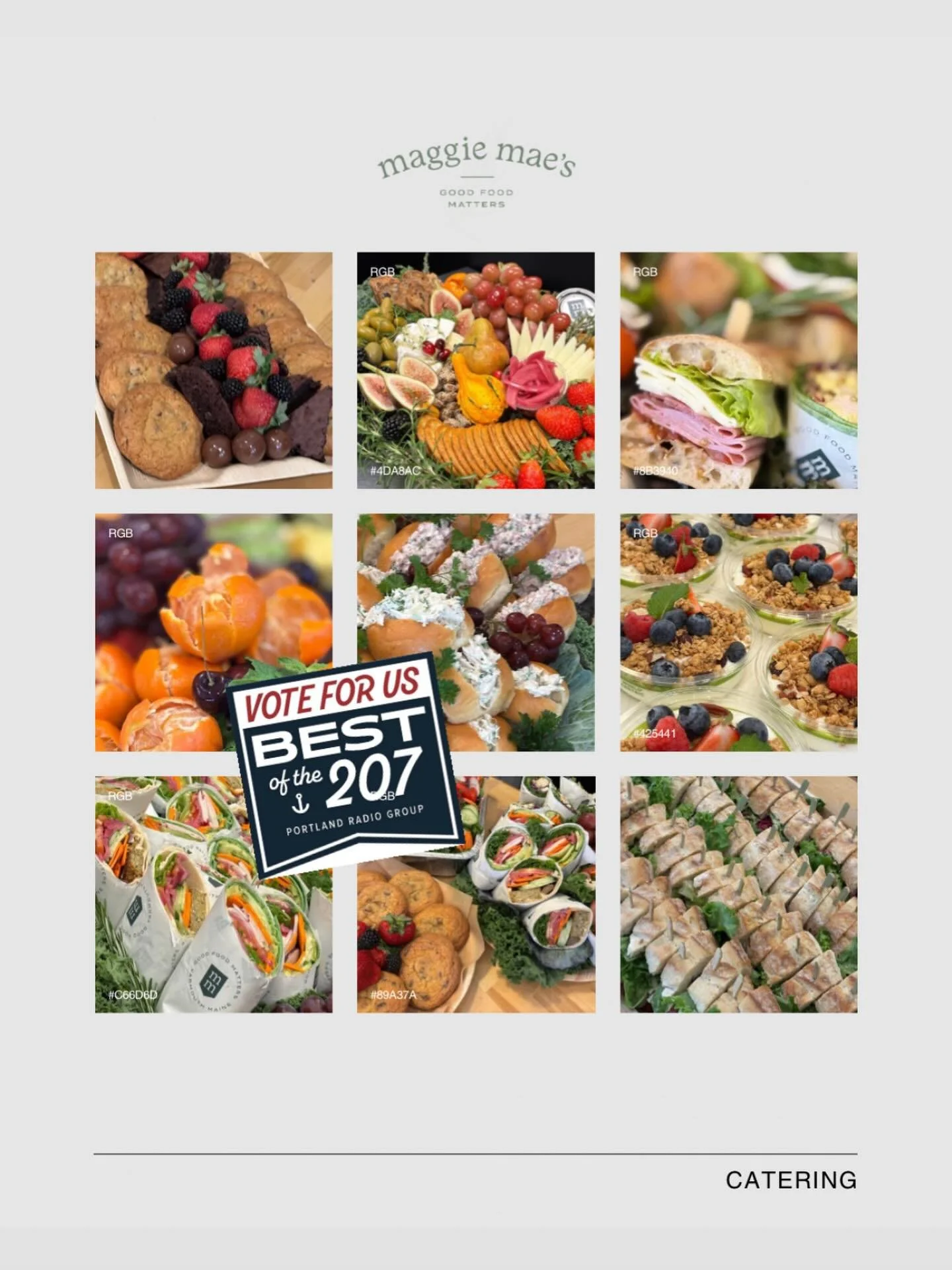 Voting is live. 
Bestofthe207.com

Under Eat &amp; Drink

-Catering
-Dessert
-Bakery
-Lunch Spot
-Sandwiches 
-Vegan/Vegetarian
 
#community #bestofthe207 @maggiemaes.maine #yarmouthmaine