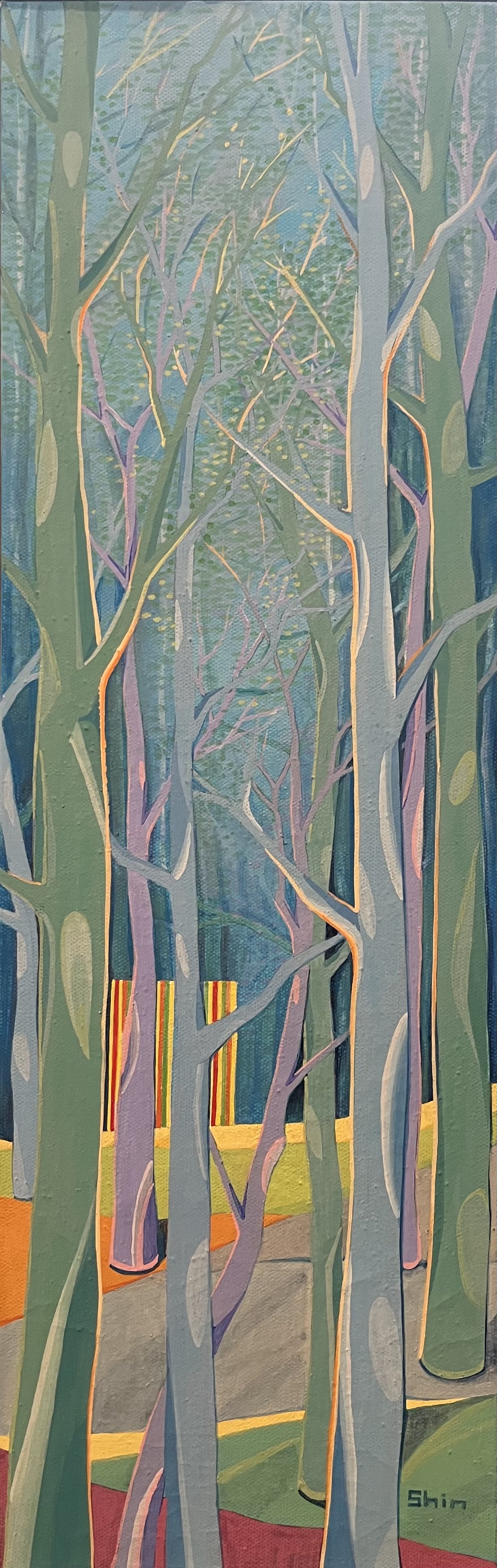 Forest Summer, 9×24, 2022