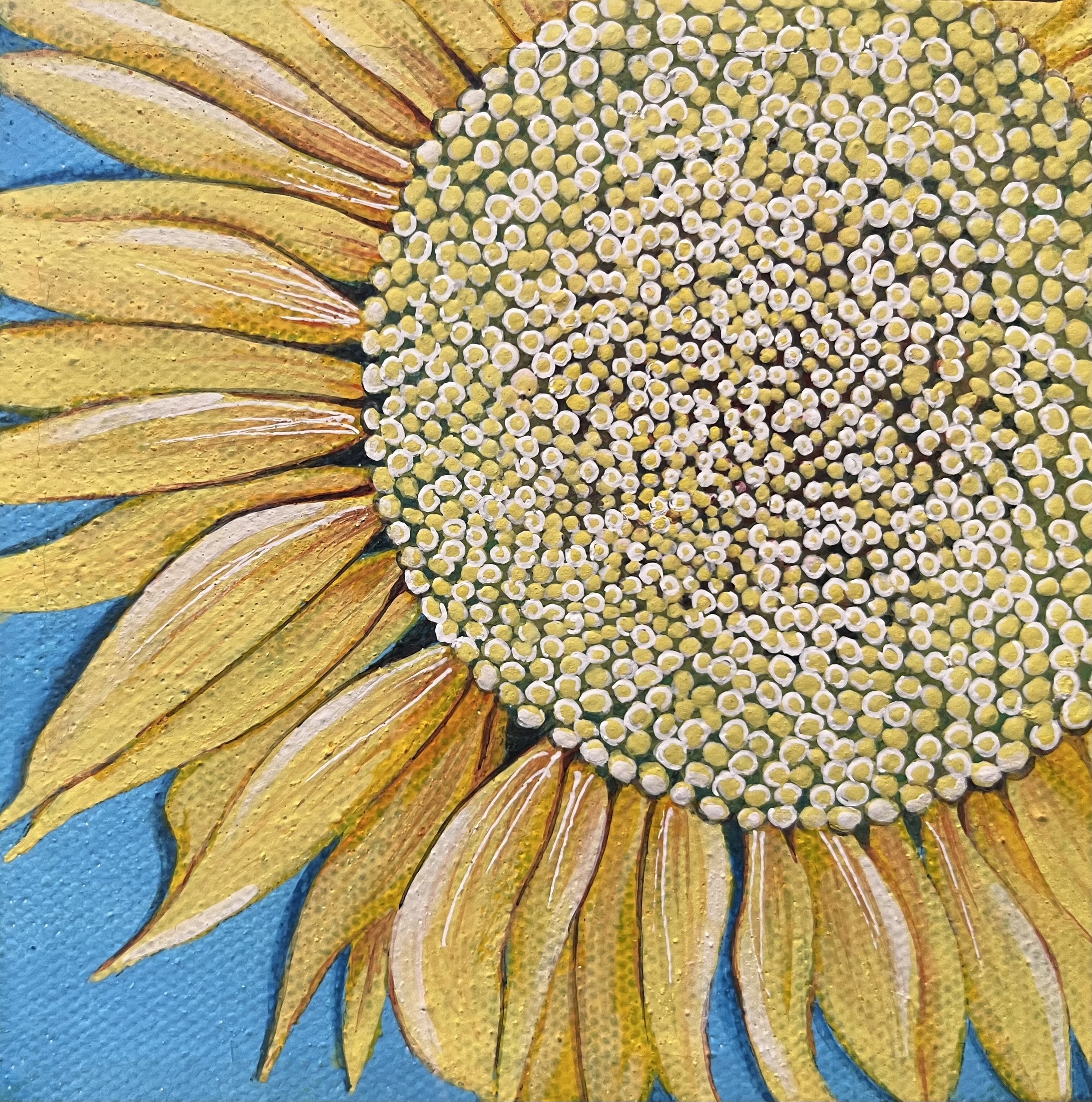  Sunflower III, 5×5, 2022