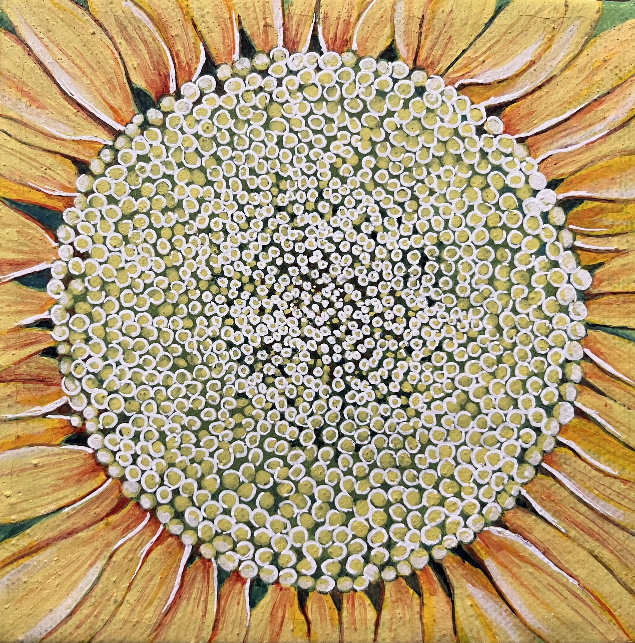  Sunflower IV, 5×5, 2022