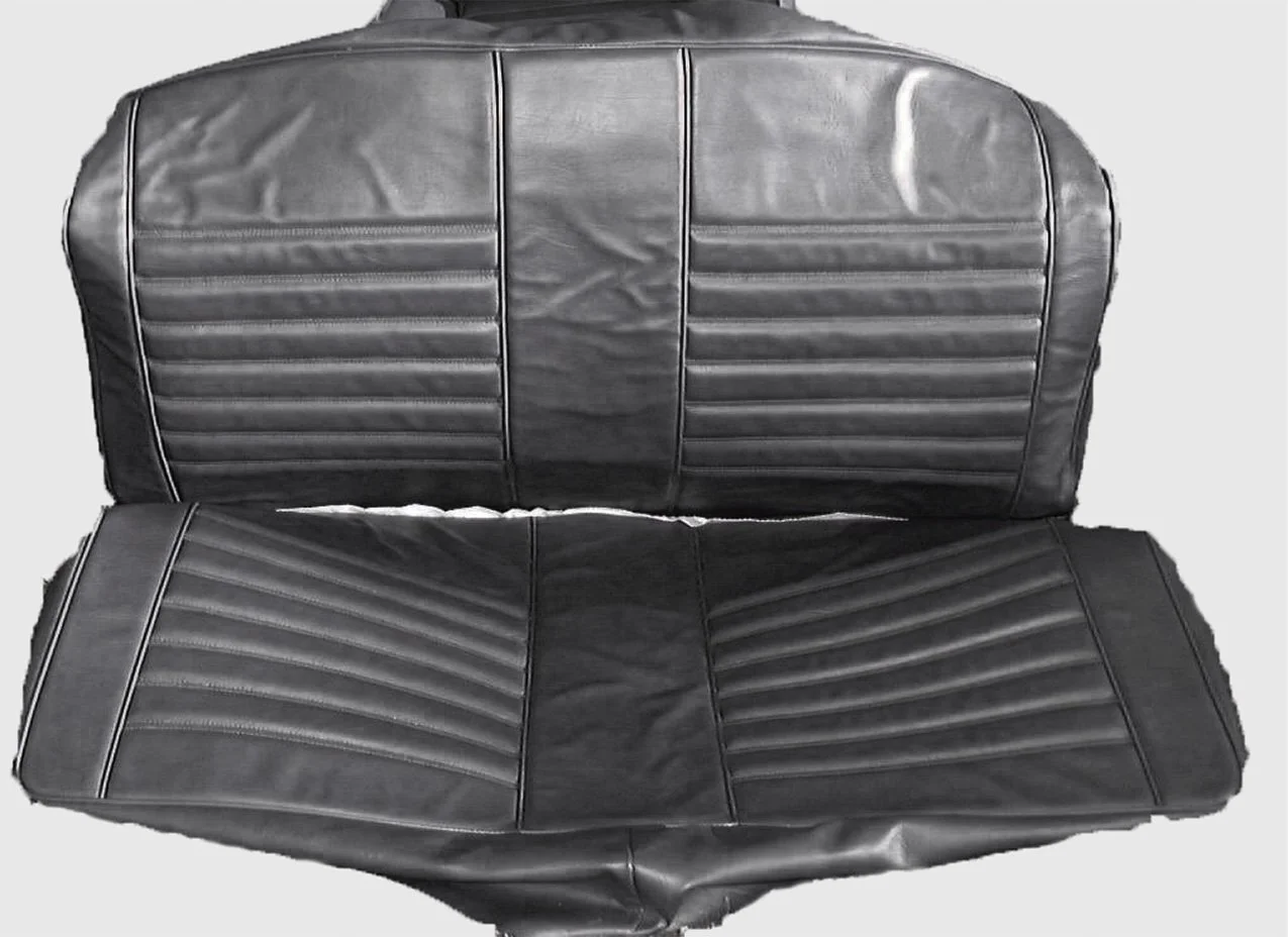 Black German Vinyl 2002 Rear Seat Upholstery Kit