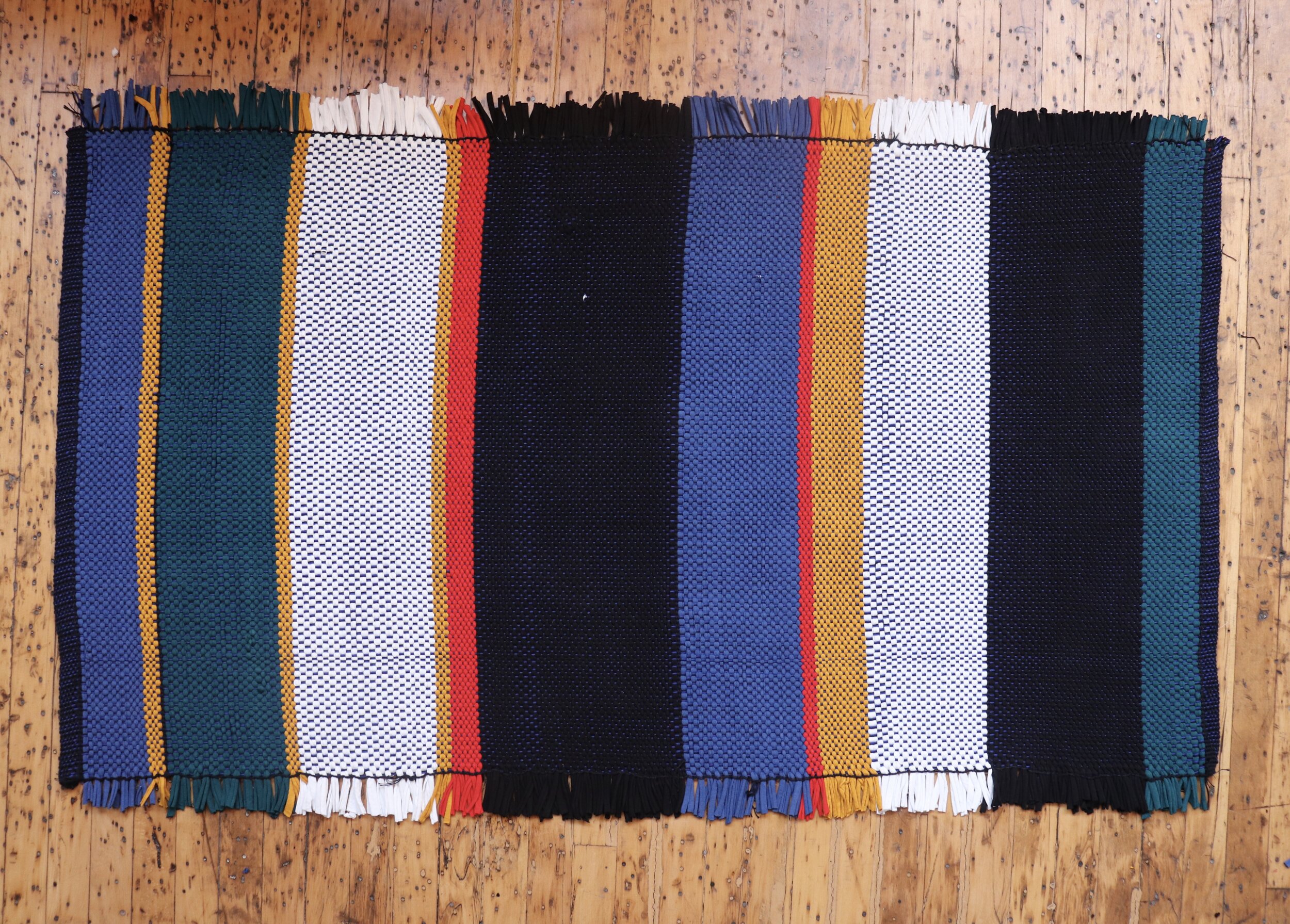 Knit t-shirt rag rug, 2020