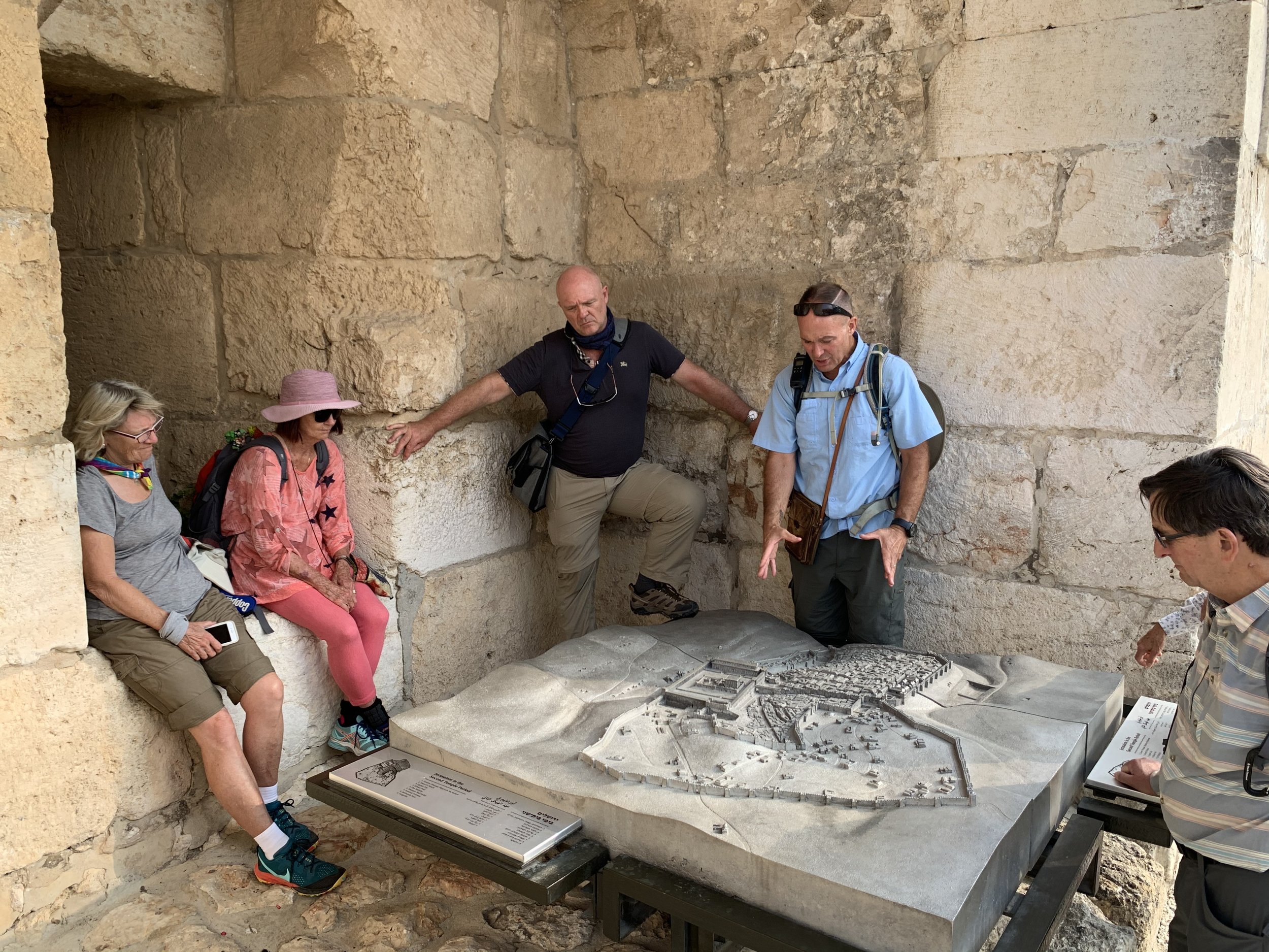 Bob teaching at the Tower of David Museum in Jerusalem, Footsteps of Jesus Experience