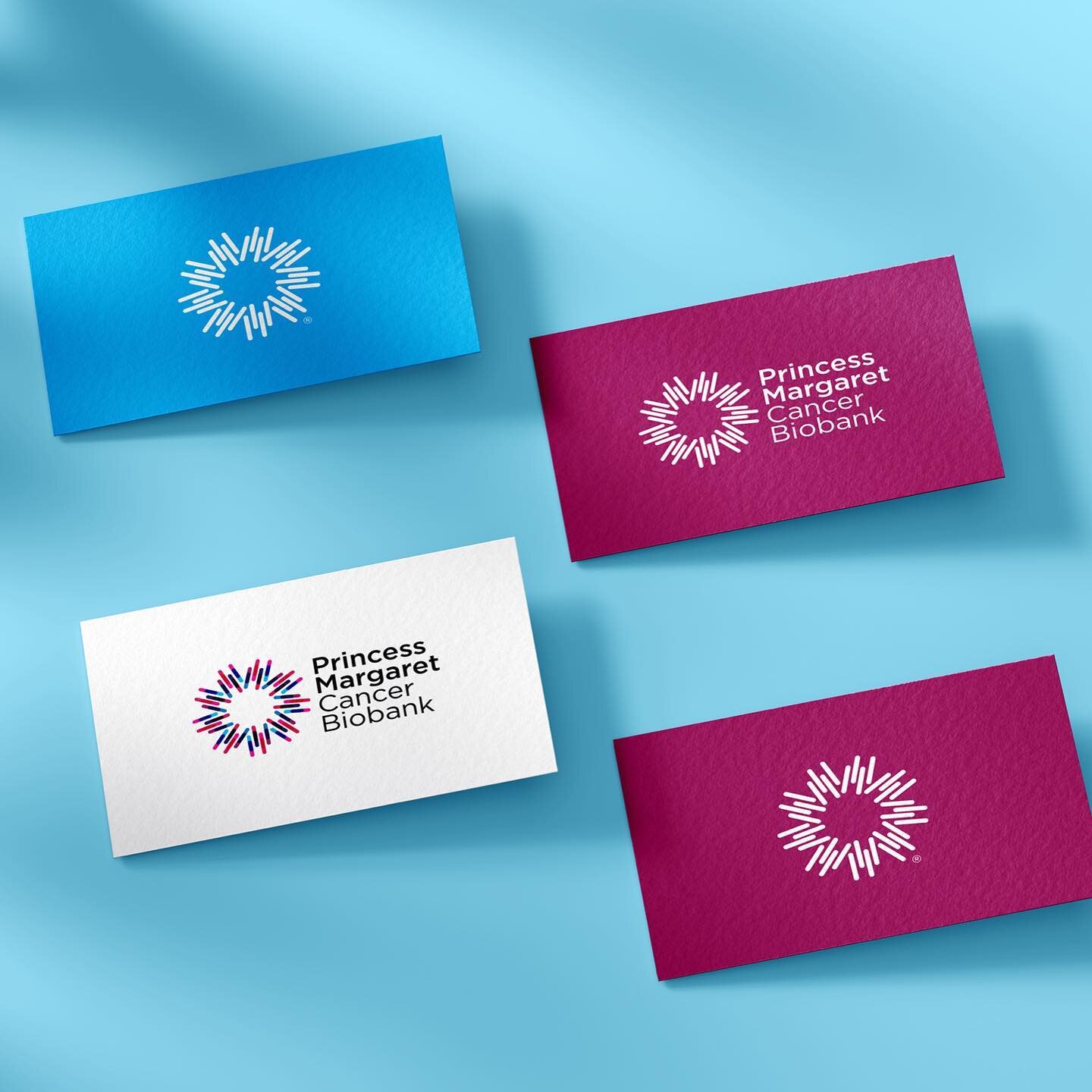 Princess Margaret Cancer Biobank Branding. 
.
.
#Biobank #Design #Adobe #Branding #Logo #Asset #Create #Illustrator #Vector #GraphicDesign #Blue #Magenta