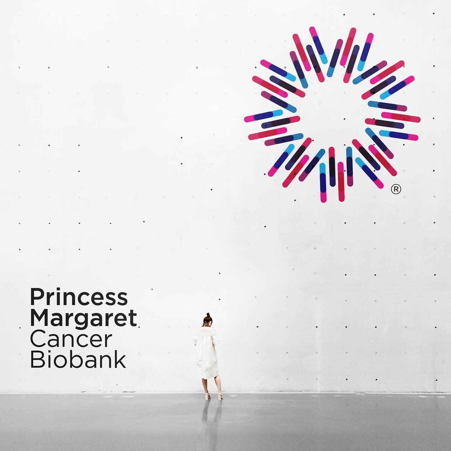 Princess Margaret Cancer Biobank Branding.
.
.
 #Biobank #Design #Adobe #Branding #Logo #Asset #Create #Illustrator #Vector #GraphicDesign #Blue #Magenta