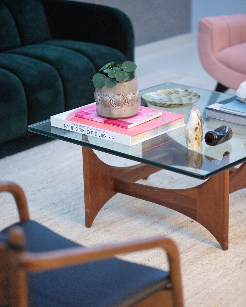 Each of our projects include unique vintage pieces. Seen here is a detail of sculptural Adrian Pearsall coffee table in our Camelia project.  Photo by Raquel Perez Puig @perezpuig]
&mdash;-
Interested in our design services? DM us today!
Local to DC?