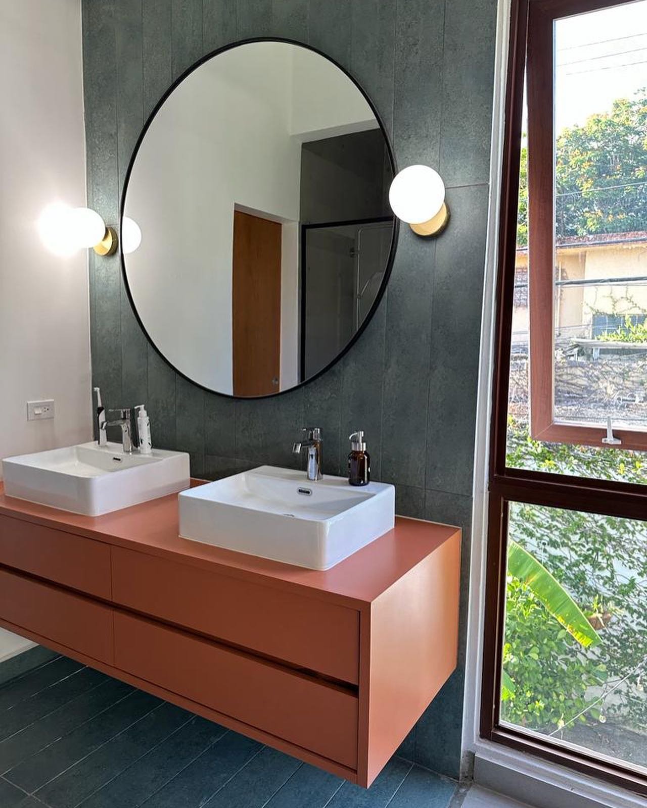 Swipe for BEFORE of our recent Mid Century modern bath remodel. 
May 4th is the Hollin Hills home and garden tour in Alexandria and this year we are sponsors! 
This is the 75th anniversary of this historic mid century modern neighborhood.Tickets are 