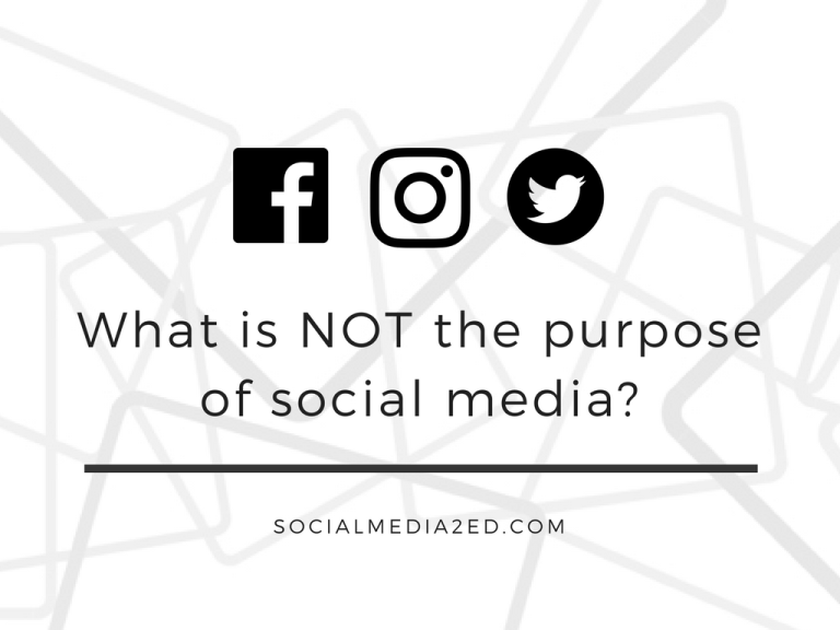 The Purpose of Social Media