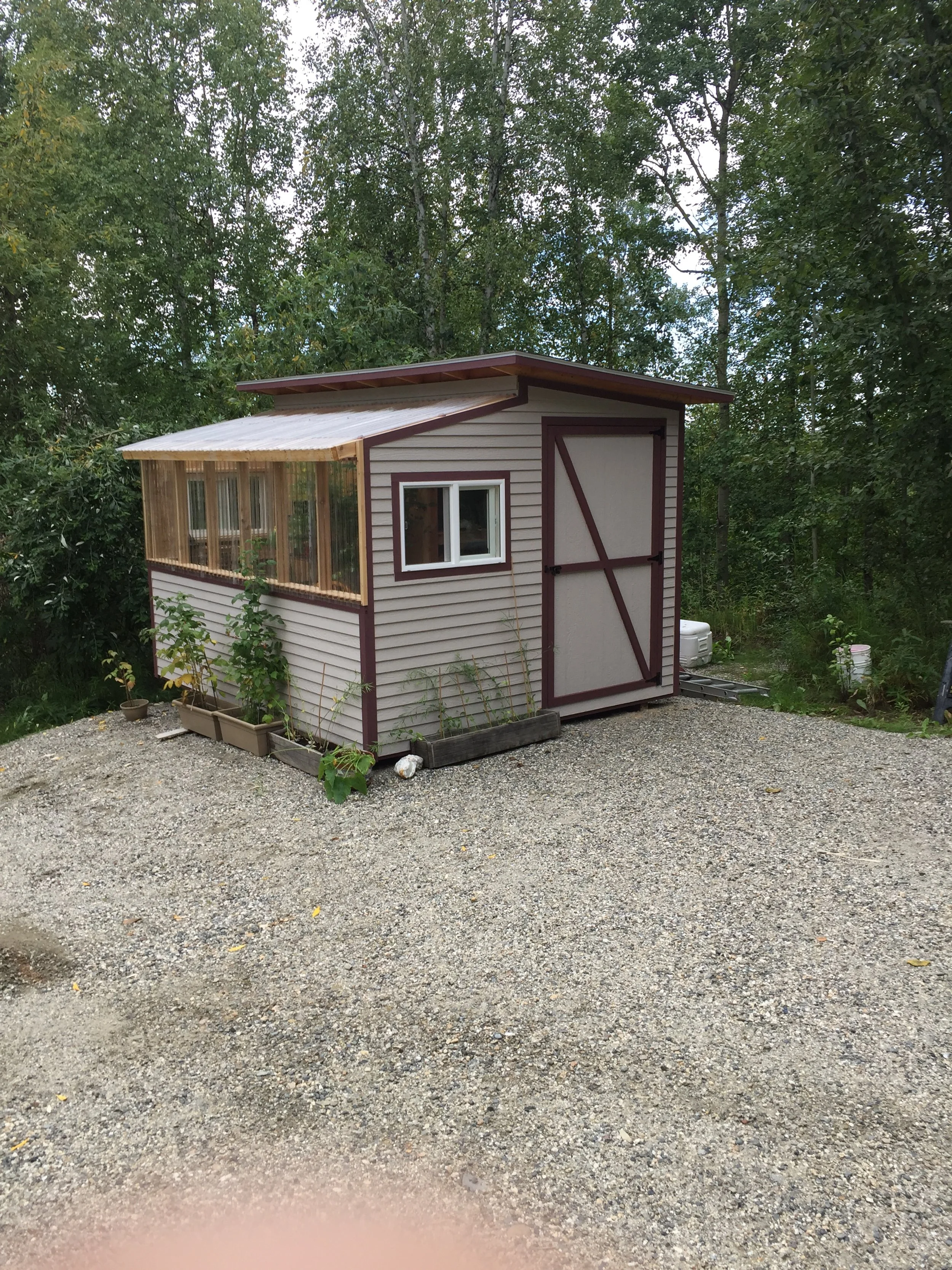 Custom 8x12 shed/greenhouse combo