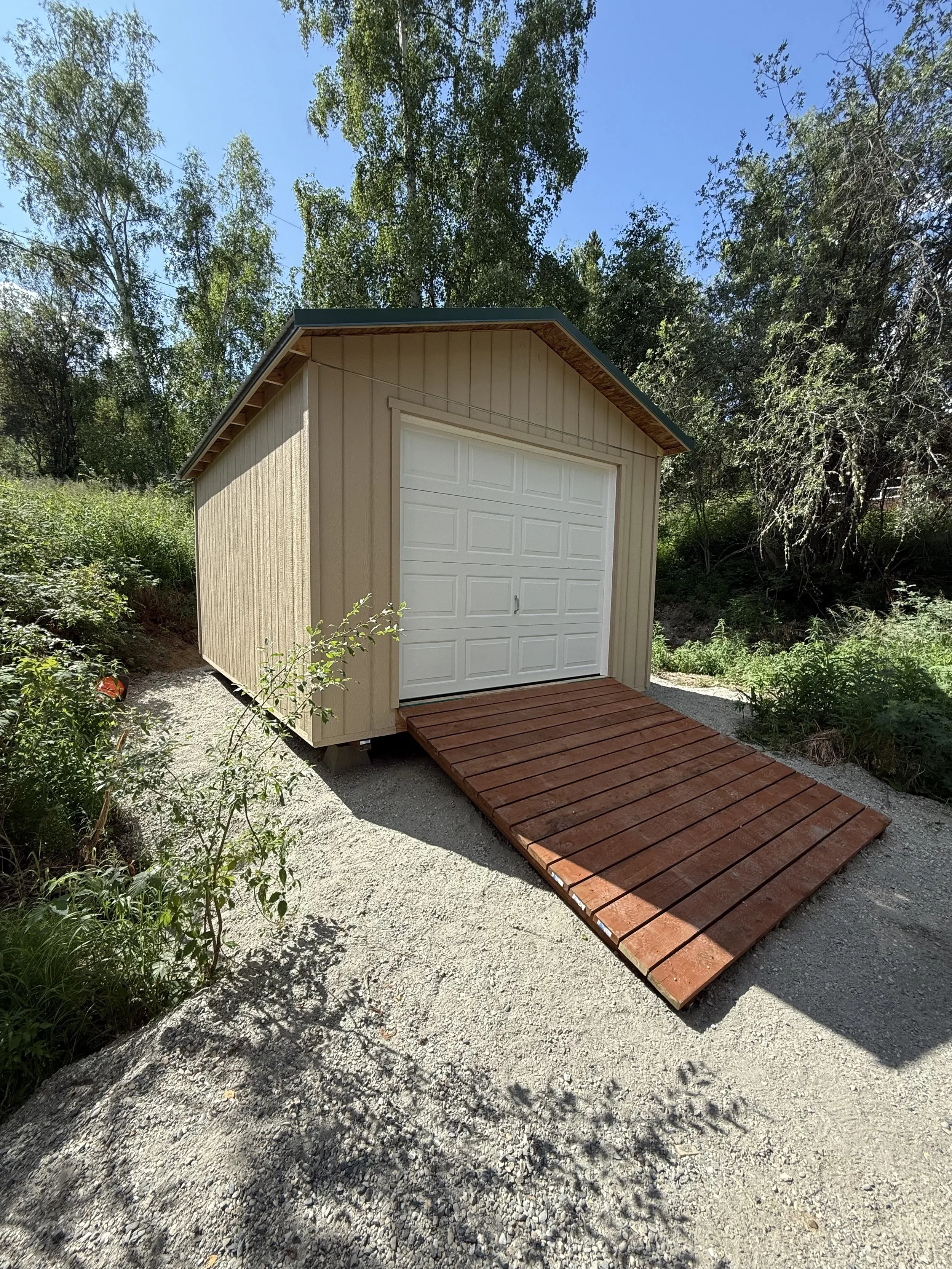 12x16 shed with garage door