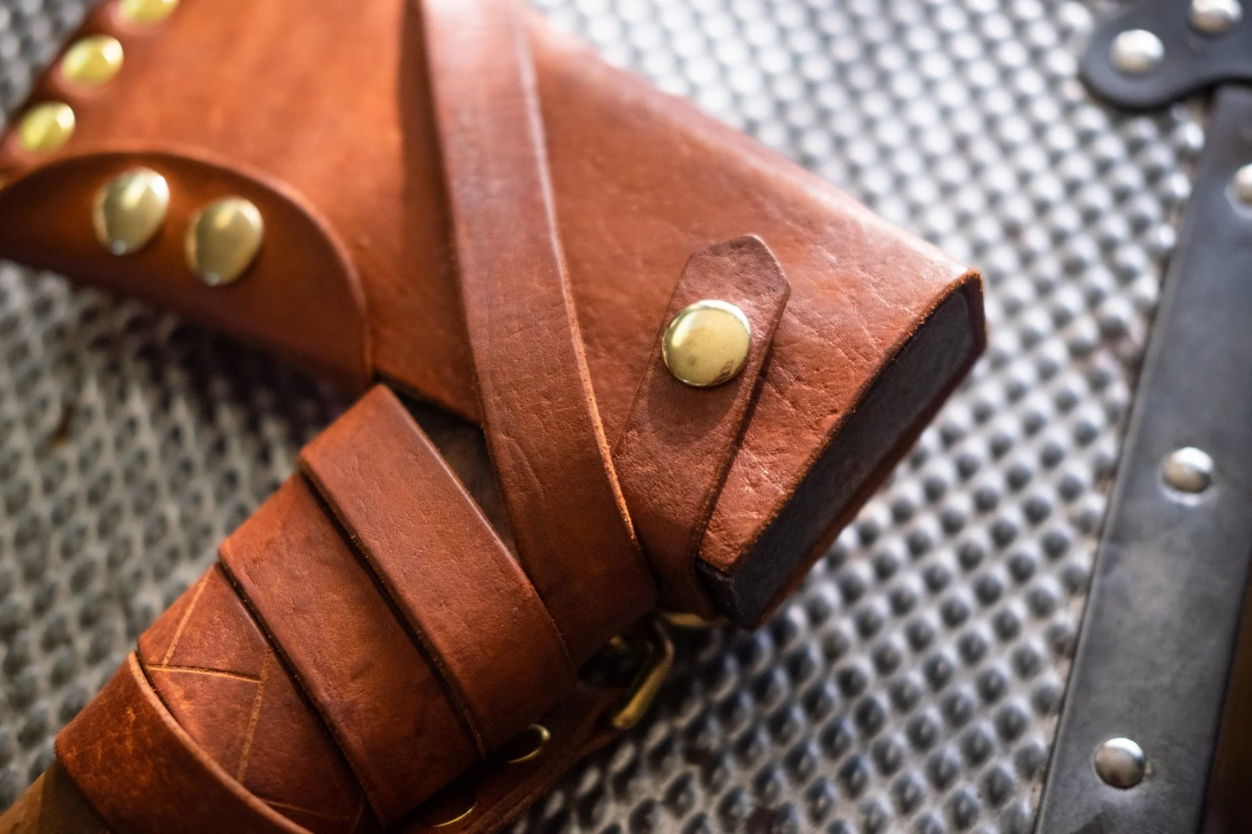 Custom Leather Axe Sheath — Alicia Mariah Elfving