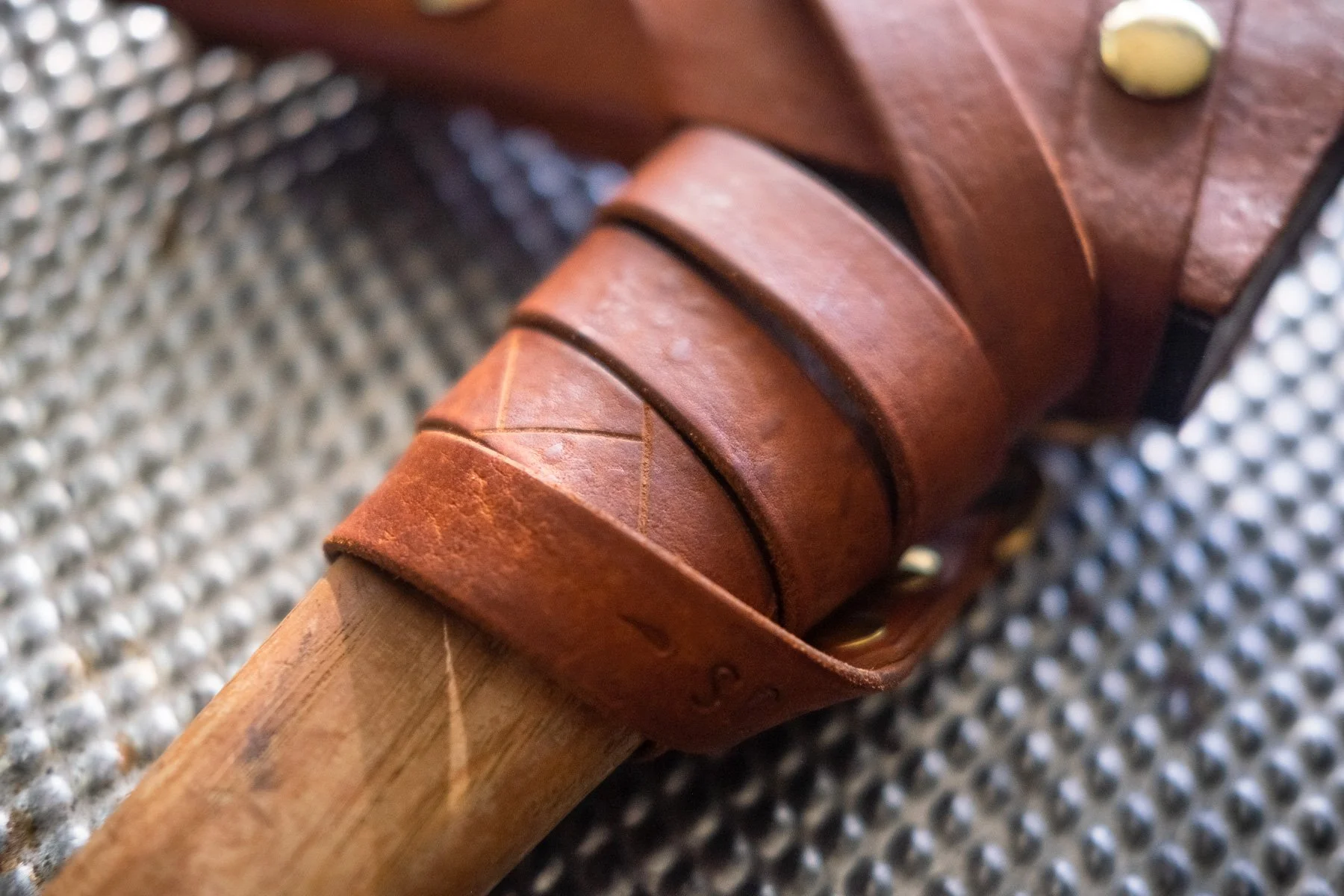 Custom Leather Axe Sheath — Alicia Mariah Elfving