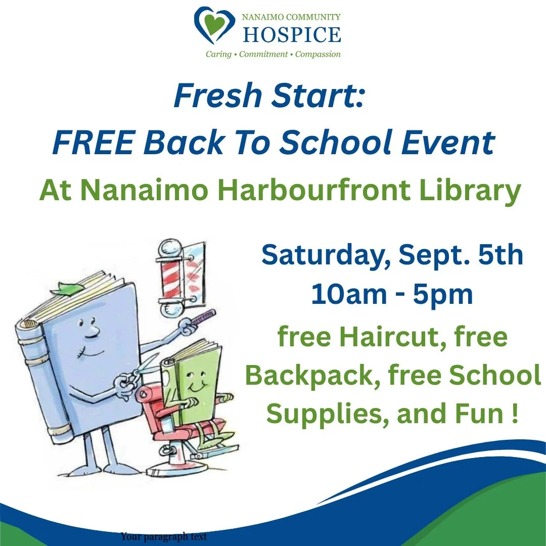 We&rsquo;ll be supporting @freshstartbacktoschool FREE Back-to-School Event this Saturday, September 5th, from 10 AM to 5 PM at @vilibrary (Nanaimo Harbourfront Library) with our Child &amp; Youth Outreach Vehicle!

There will be free haircuts, backp