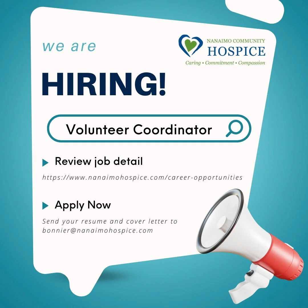 📢 We're Hiring! Join Our Team!

We are looking for a compassionate and organized Volunteer Coordinator to join our team!

Our volunteers play an essential role in supporting children, youth, adults, and families in our community as they navigate dea