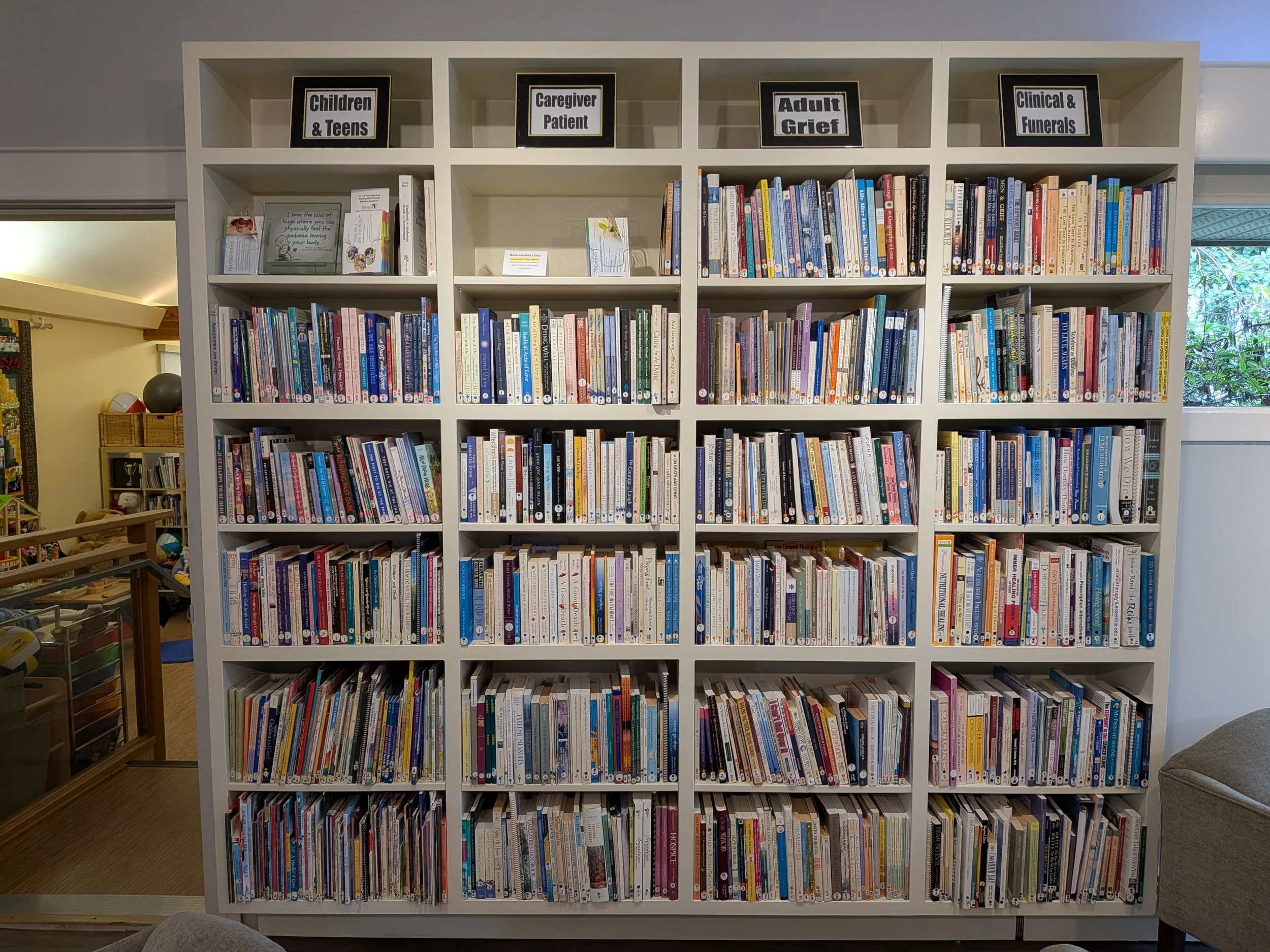 Library, Nanaimo Community Hospice, Nanaimo BC