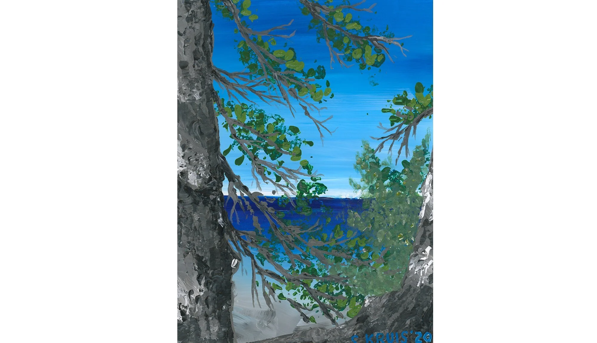 Shadowy Camp Tree (Plein Air 2020 3 of 9)