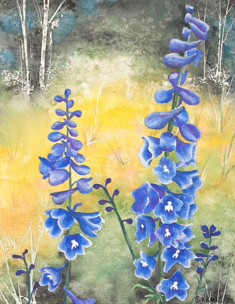 Greeting Card 10 pack - Delphinium (2021 Florals Collection) (Copy)