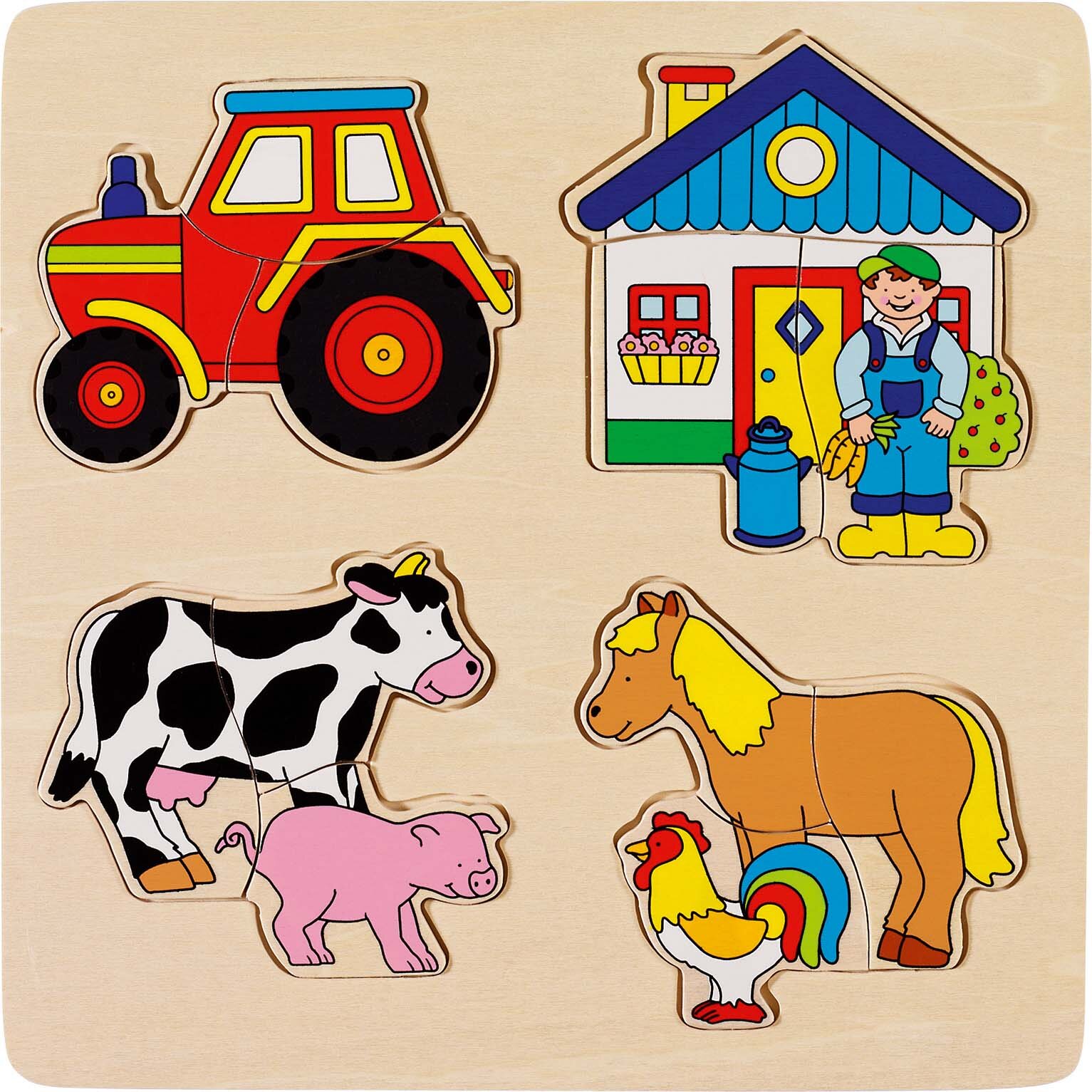 Farm, inlay puzzle