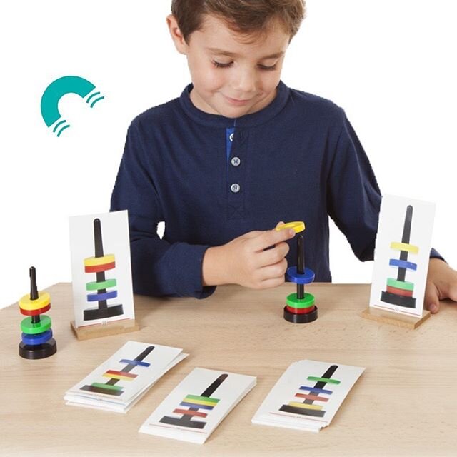 Magnetic stacking game
&bull; Reference: 20590
- A game of observation and handling which allows children to discover the properties of magnetism by replicating the cards with the magnetic rings.
&bull; Includes:
- 2 magnetic supports (10.5 cm)
- 8 m