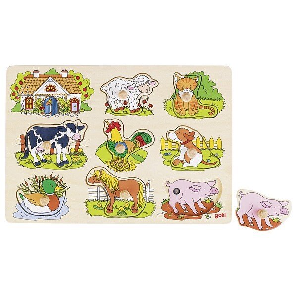 Soundpuzzle, farm, with animal voices
&bull; Reference: 57895
- For more fun! Technology meets wood. Wooden puzzles with electronic sound modules.
&bull; Suggested age: 1+