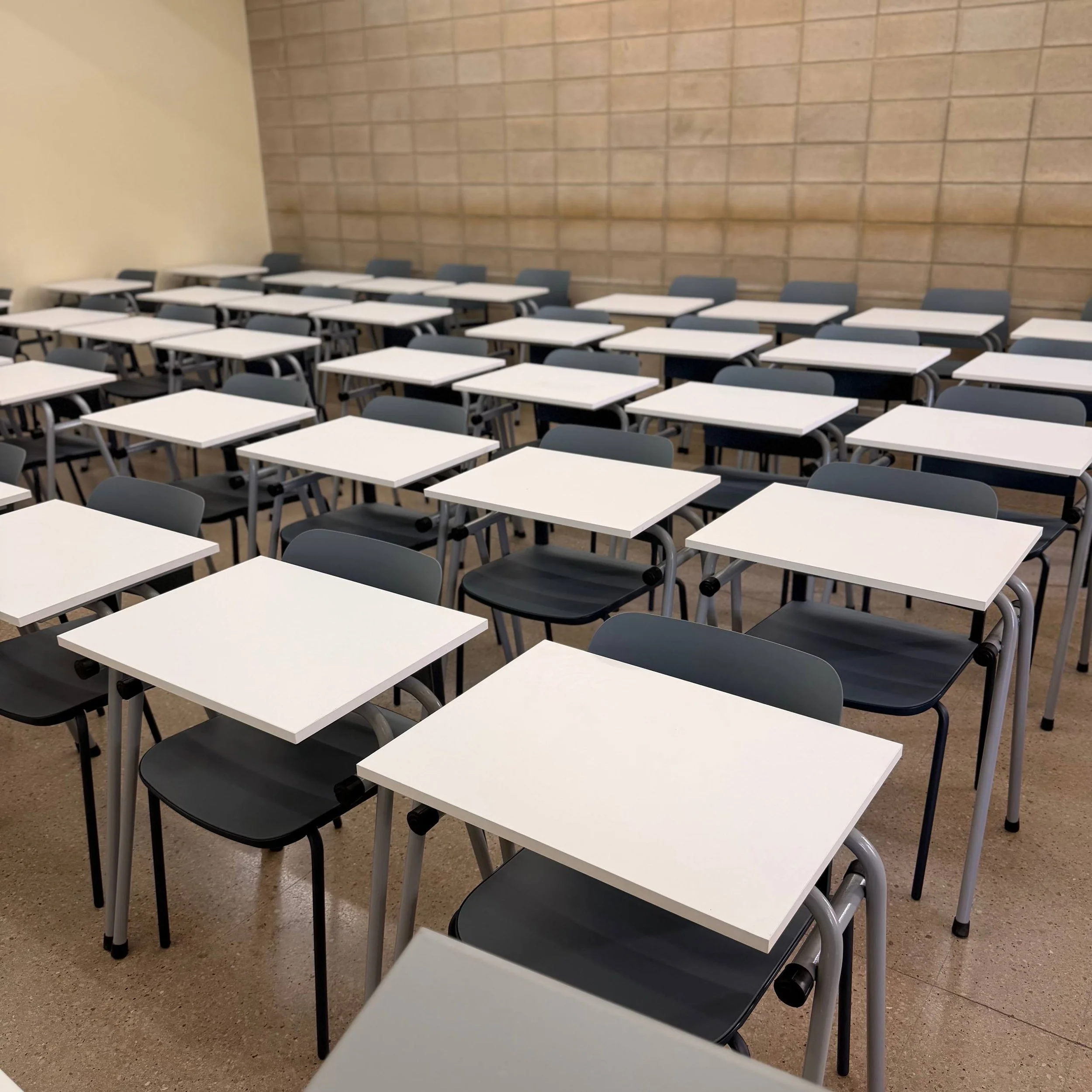 Stackable Table and Chair Detail at LAU Classroom