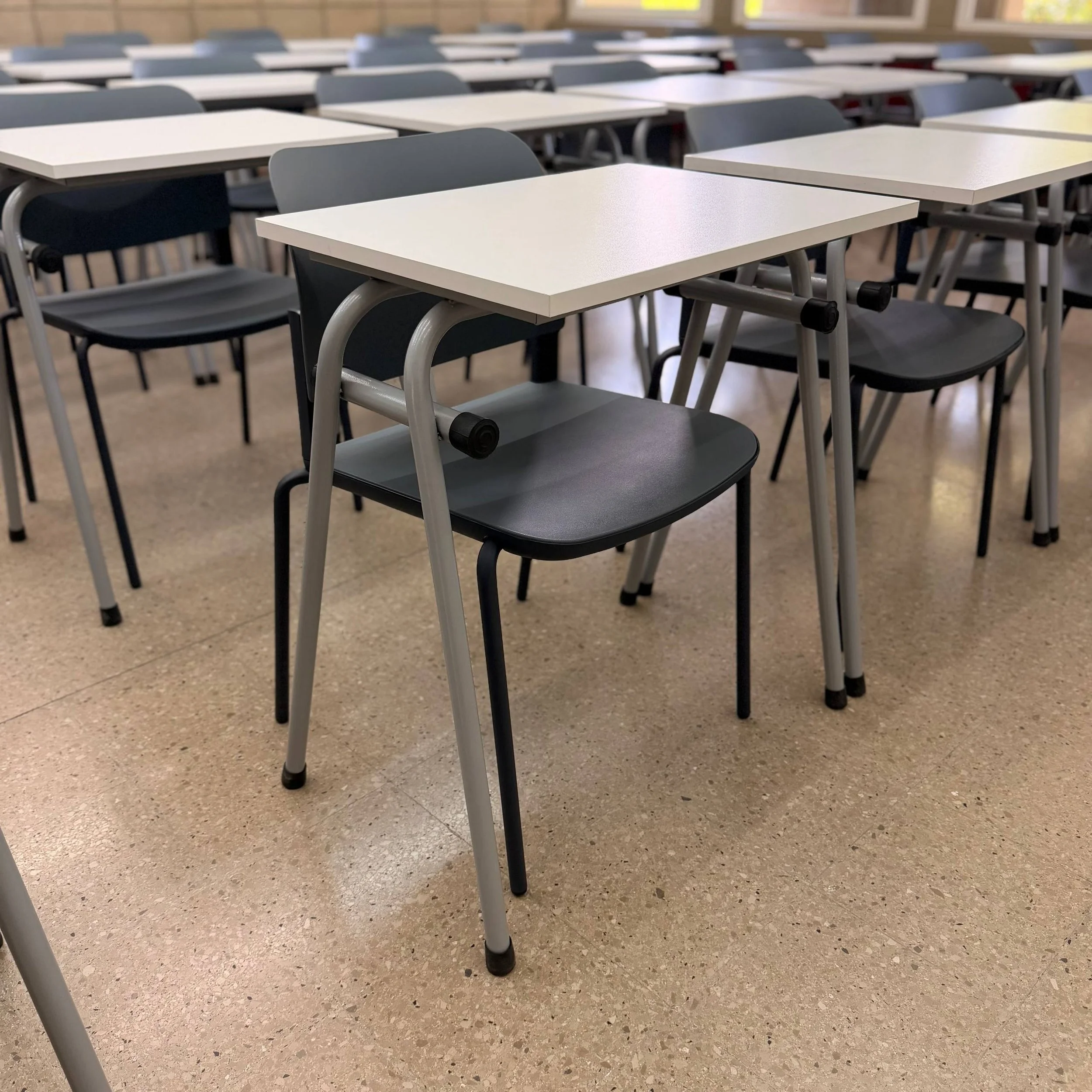 LAU Classroom Furnished with Custom Stackable Student Tables
