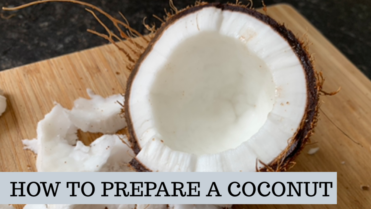 How to open a coconut