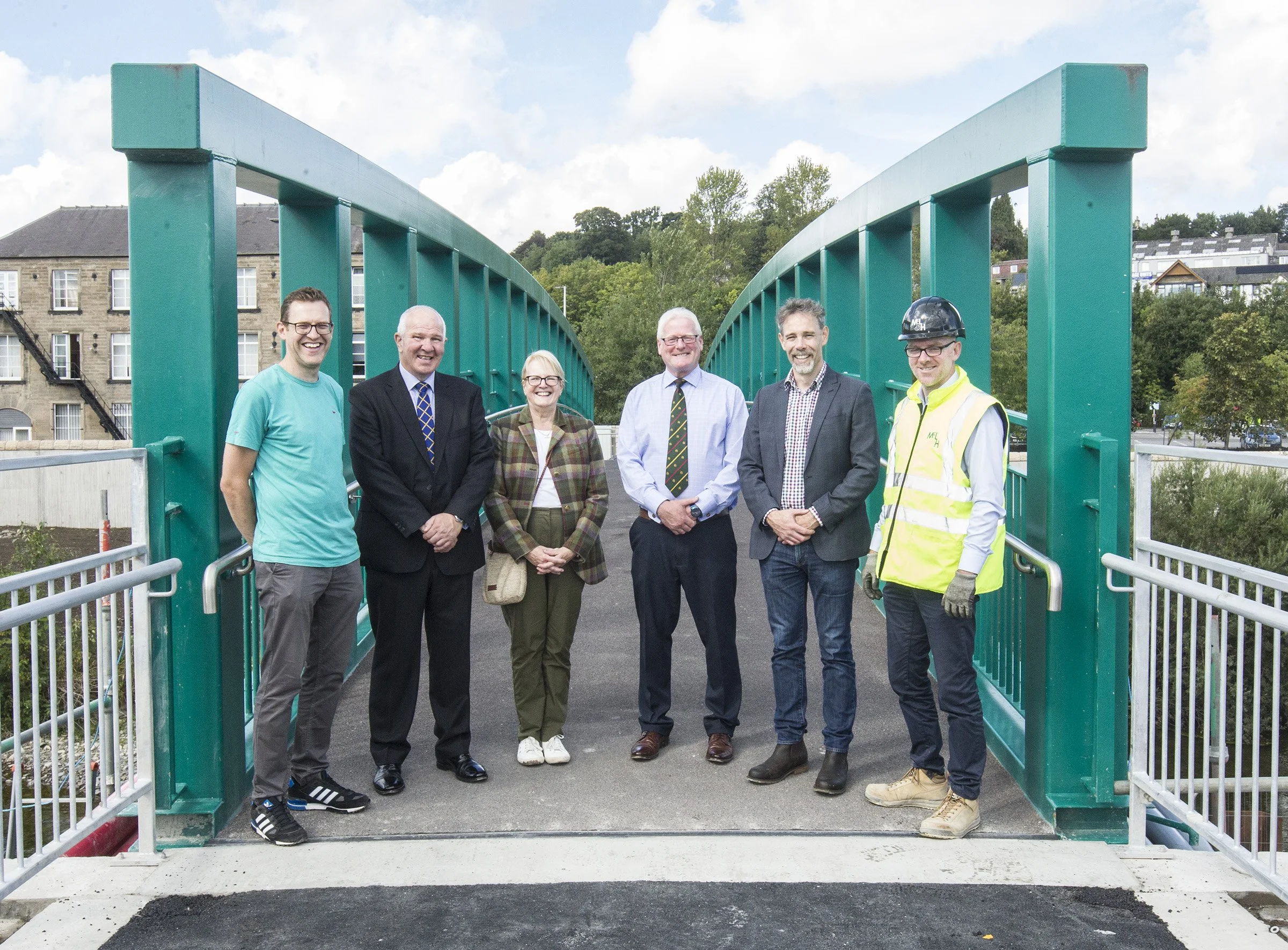 New Victoria Footbridge officially opens — Hawick Flood Protection