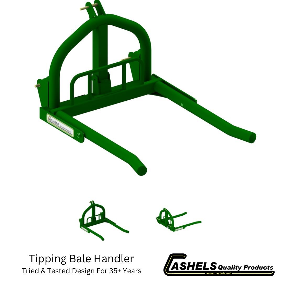 The humble Tipping Bale Handler still sells in the hundreds each year | #cashels #cashelsqualityproducts #ireland #balehandling #bales #silage #silage2k23 #silage2k24 #roundbales #wrappedbales #haybales #strawbales #balehandling #balecutter #baleshea