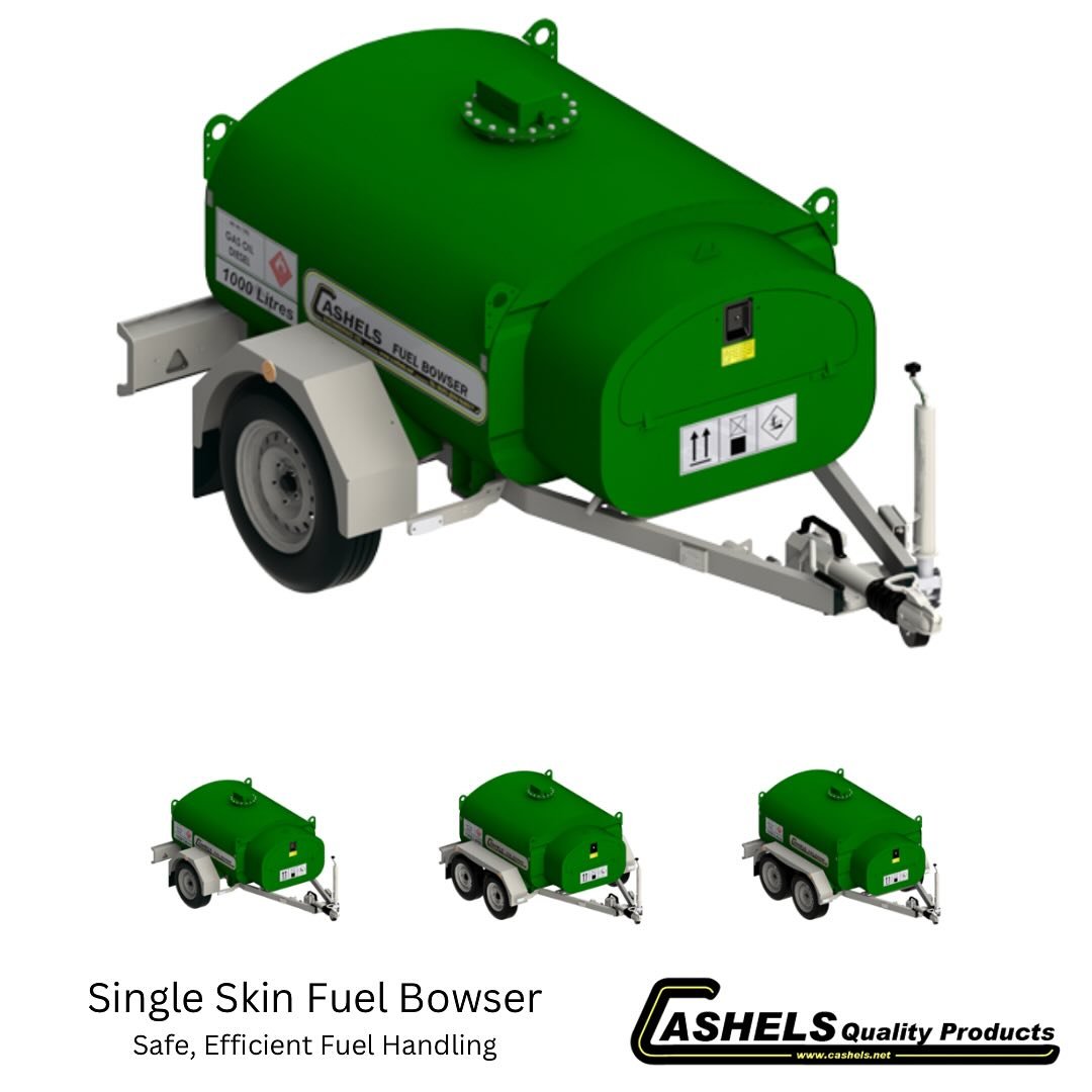 Our Single Skin Bowser range, UN-approved IBC on fully certified ECWVTA chassis | #cashels #cashelsqualityproducts #ireland #fuelhandling #silage24 #silage2k24 #silage2024 #farming #farmlife #irishfarming #engineering #madeinireland #irishmade #HVO #