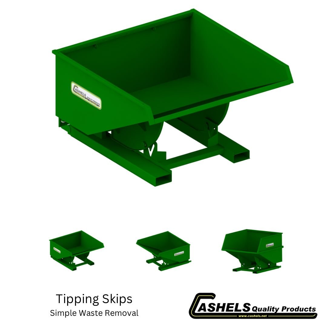 Our range of Tipping Skips are a simple but effective method of dealing with waste products such as steel, timber and plastics. For use with forklifts and teleporters, they are available in 4ft (1.2m) and 5ft (1.5m) sizes, with optional high sides, c