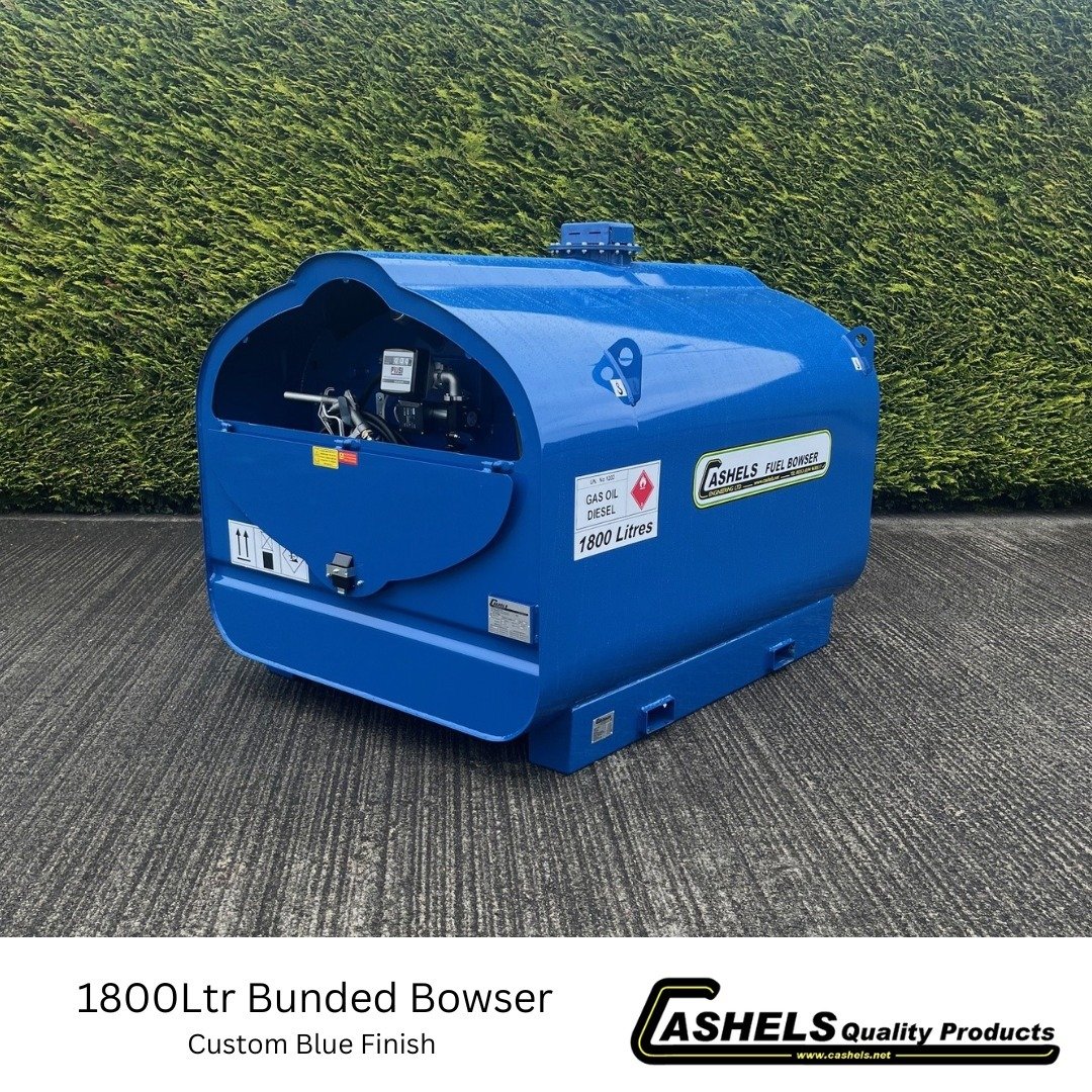 1800Ltr Bunded Fuel Bowser completed recently for new customer with a high-gloss blue paint finish. 

See cashels.net for more information or get in touch for pricing and availability.

| #cashels #cashelsqualityproducts #ireland #fuelhandling #silag