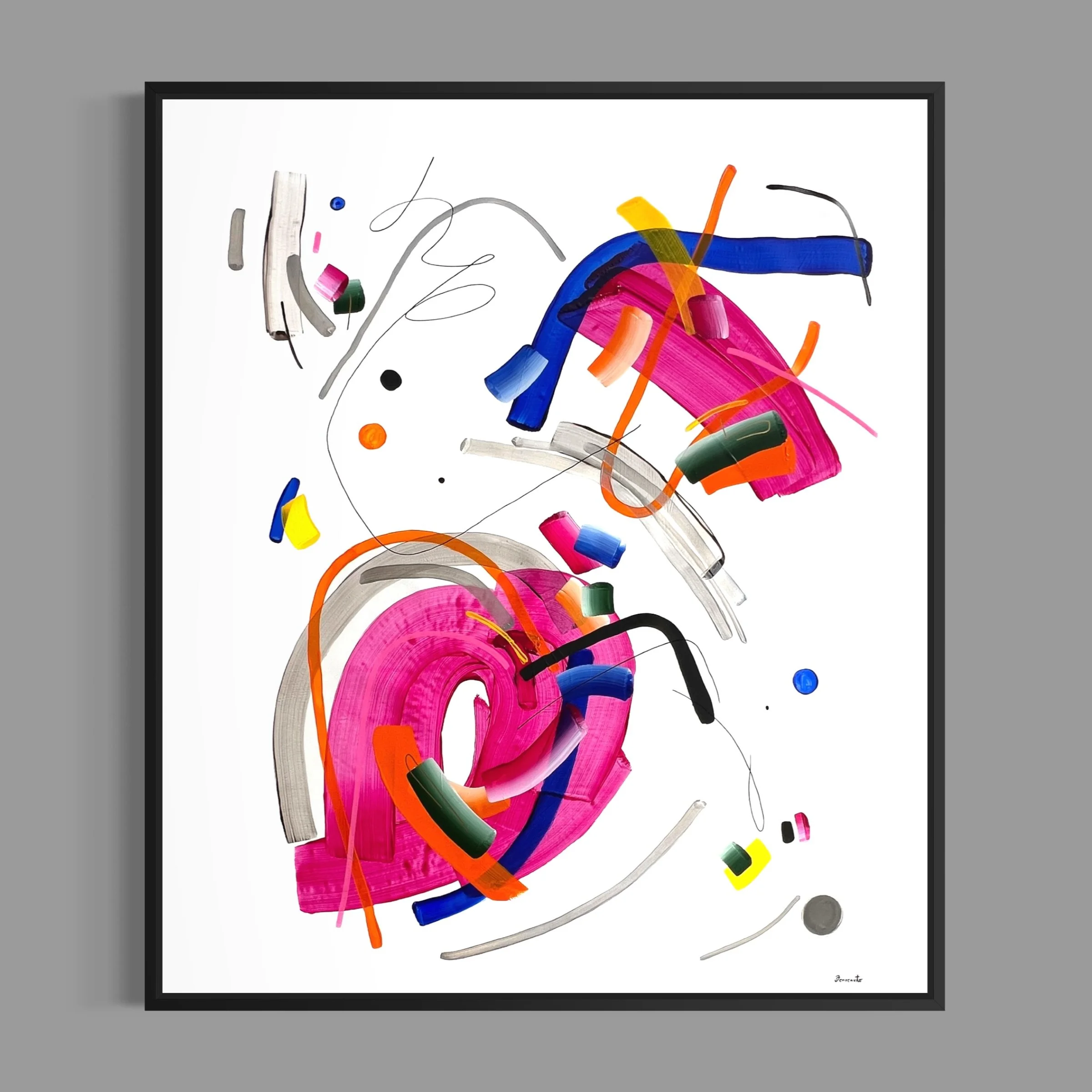 And here is the other half. 🌀 The second piece of the same commissioned diptych from 2025 &mdash; acrylic on canvas, 120 &times; 140 cm &mdash; finally seeing the light. Two works made to exist together, each with its own voice.