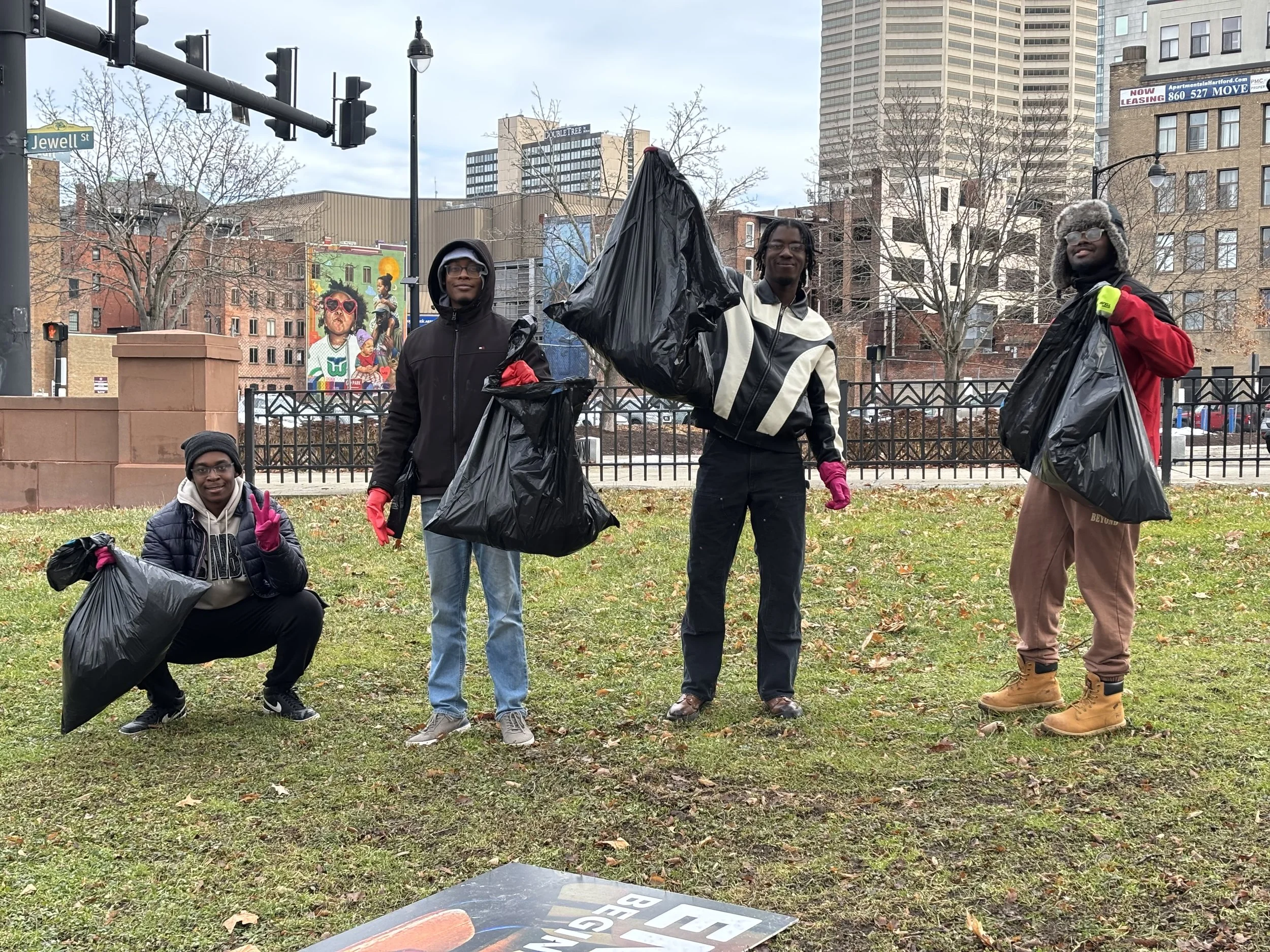 Zion's Community Clean-up at Bushnell Park