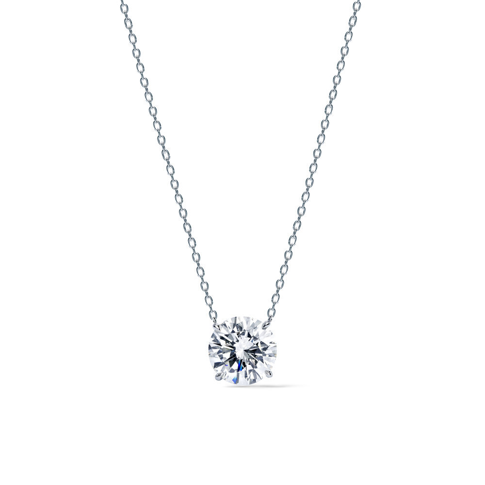 Round Solitaire Diamond Pendant
