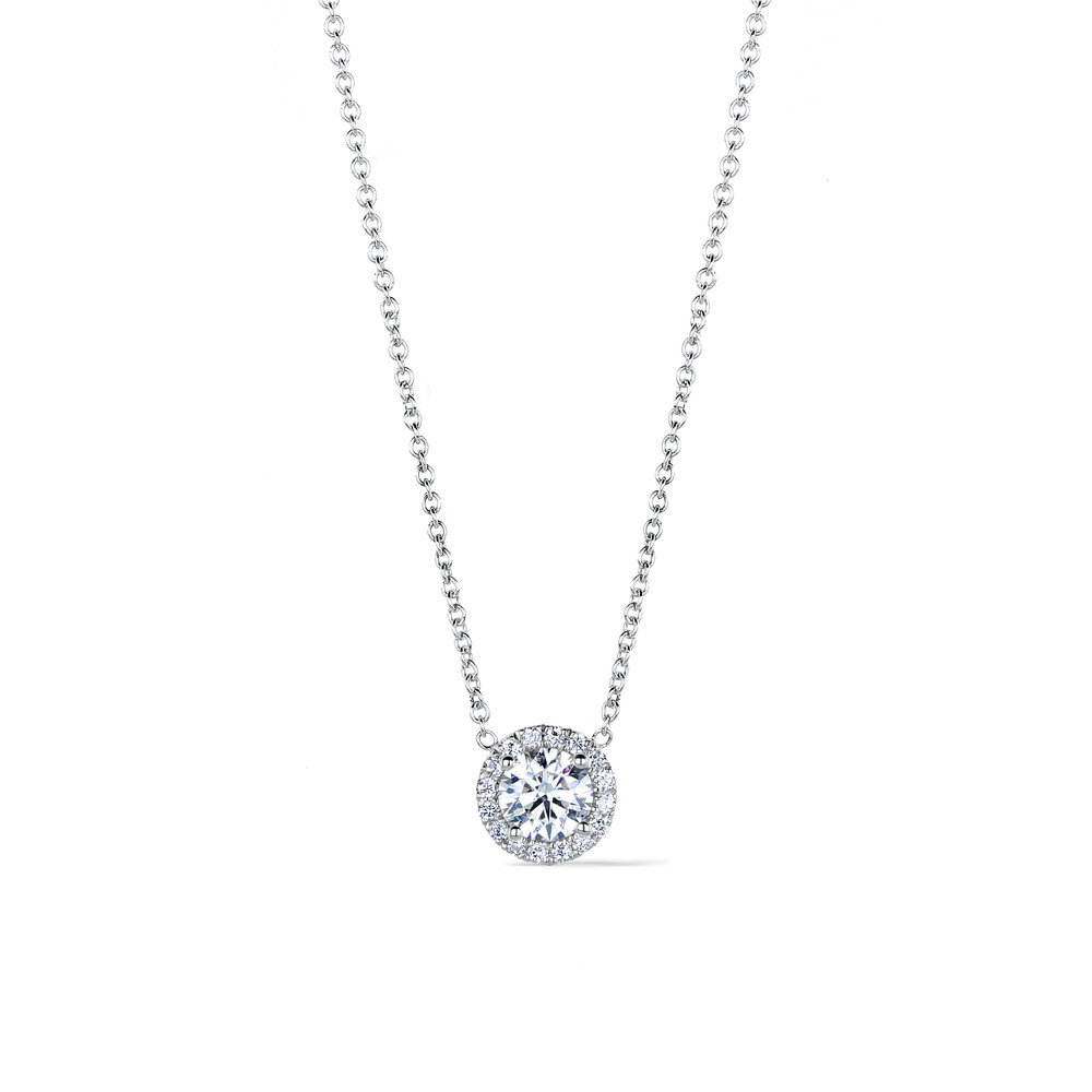 Halo Diamond Pendant